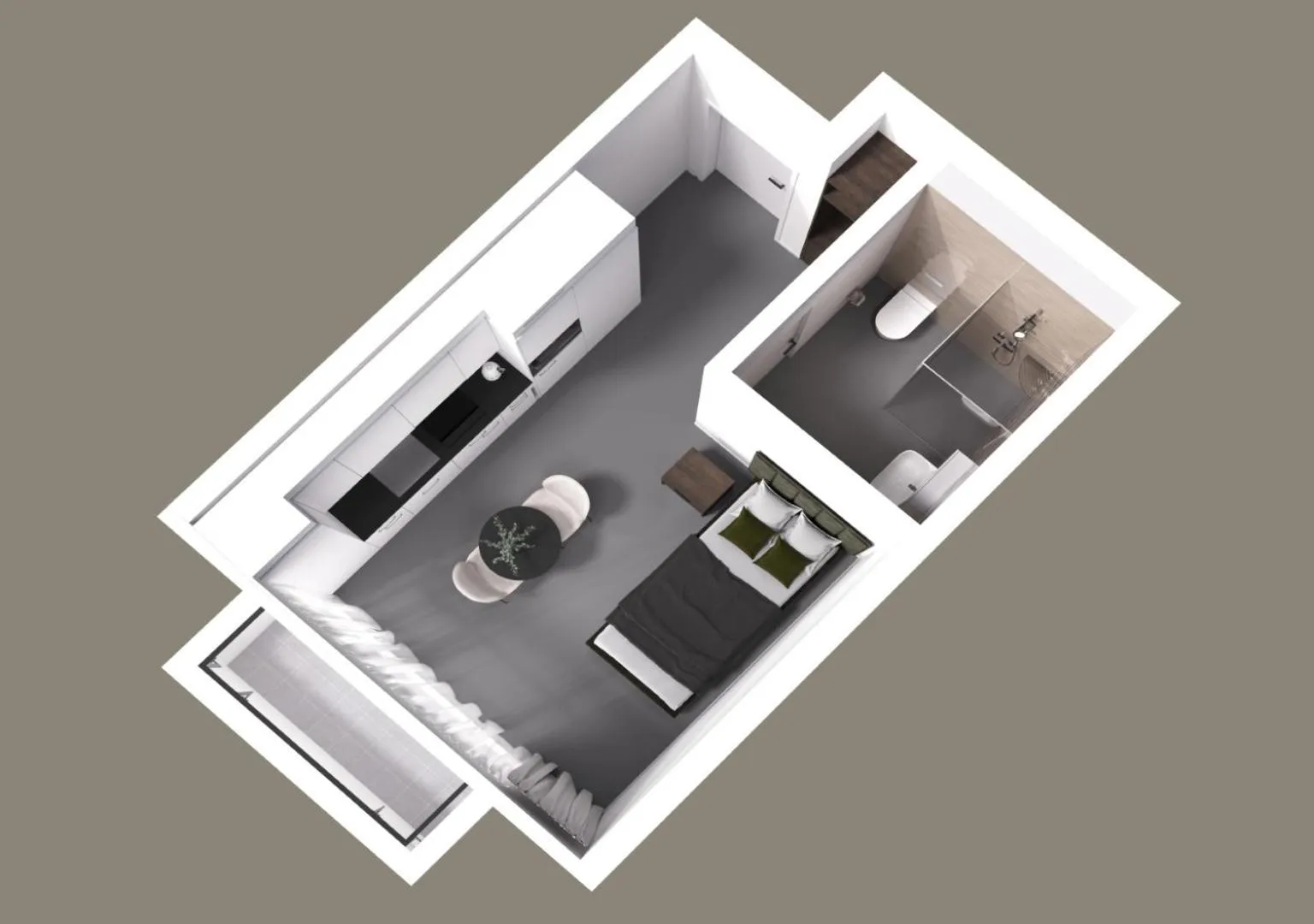 Floor plan in MOOI Apartments Grenchen