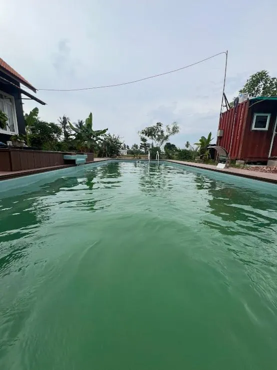 Swimming pool in HOMESTAY Kampong KOTA AUR Resort with swimming pool, Kepala Batas, SEBERANG PERAI, PENANG -MOTAC registered Awarded ASEAN homestay standard Malaysia AWARD 2023-2028 Only 3 minutes from viral KG AGONG