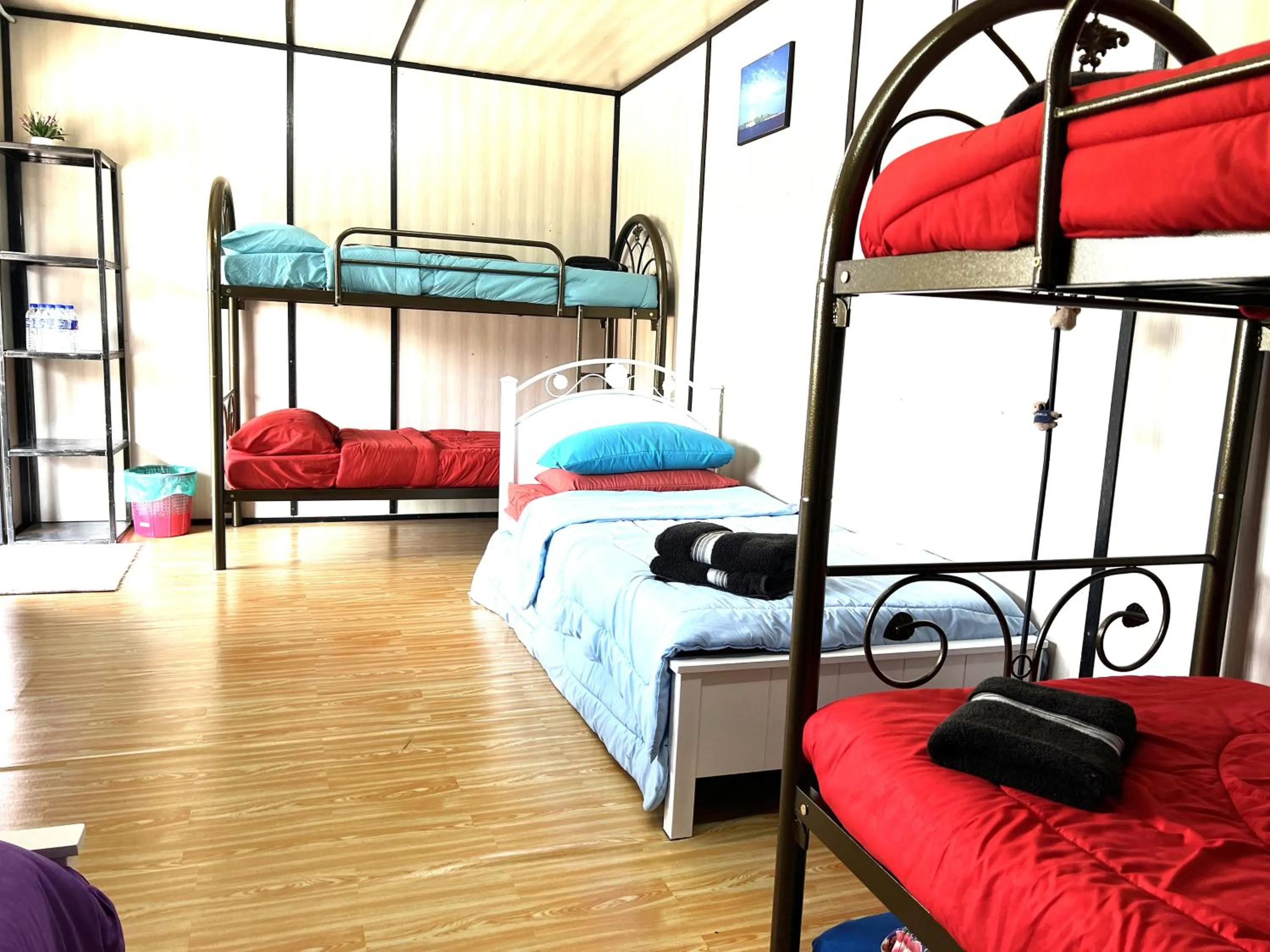 Bed in HOMESTAY Kampong KOTA AUR Resort with swimming pool, Kepala Batas, SEBERANG PERAI, PENANG -MOTAC registered Awarded ASEAN homestay standard Malaysia AWARD 2023-2028 Only 3 minutes from viral KG AGONG