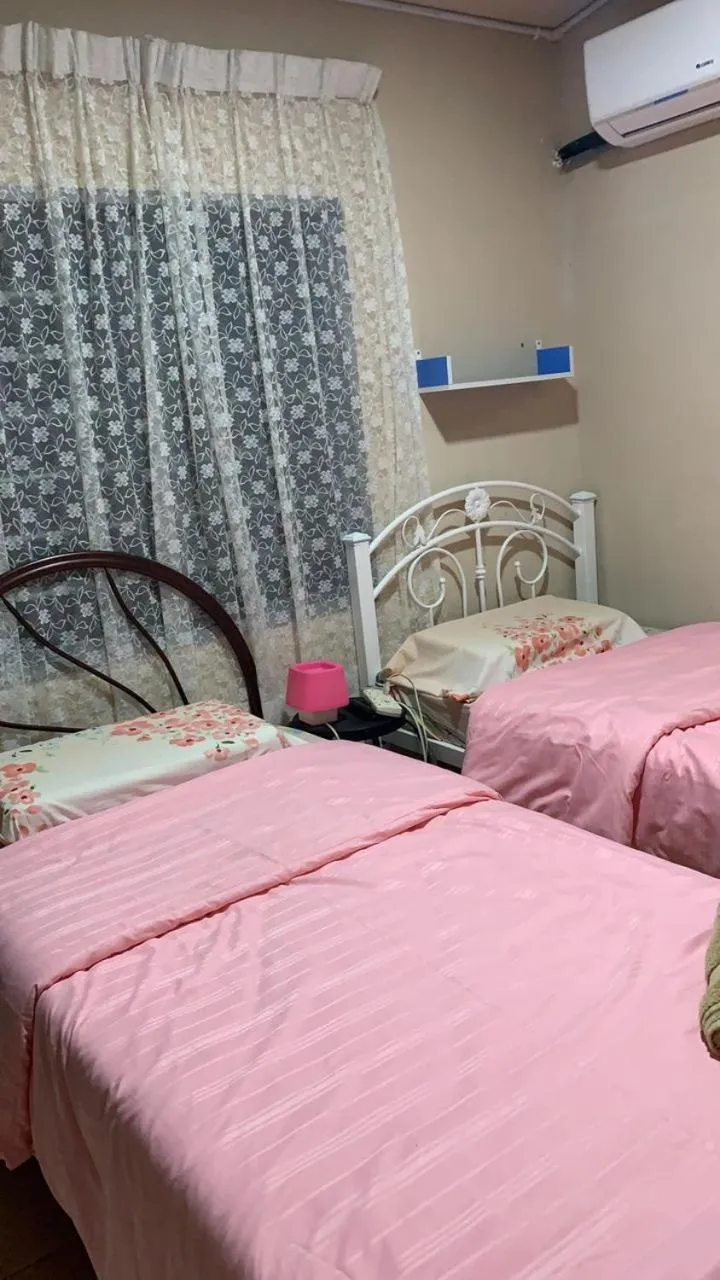 Bed in HOMESTAY Kampong KOTA AUR Resort with swimming pool, Kepala Batas, SEBERANG PERAI, PENANG -MOTAC registered Awarded ASEAN homestay standard Malaysia AWARD 2023-2028 Only 3 minutes from viral KG AGONG