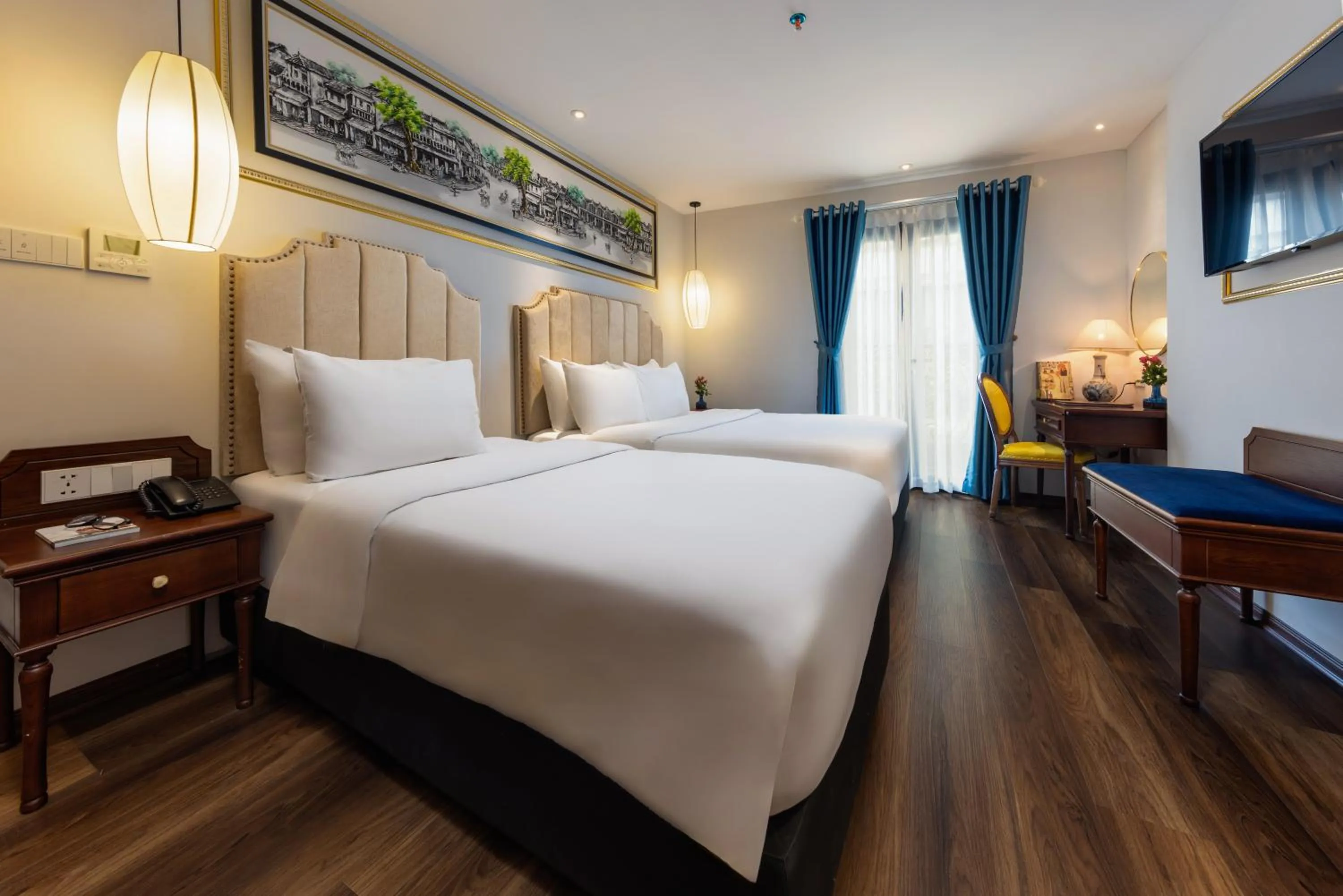 Photo of the whole room, Bed in Hanoi Calista Hotel & Spa