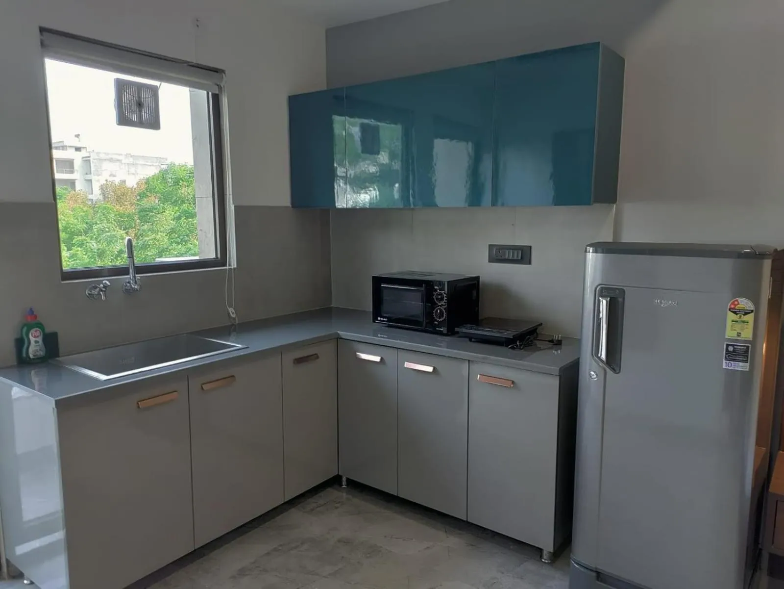 Kitchen or kitchenette in Perch Service Apartment DLF Cyber City