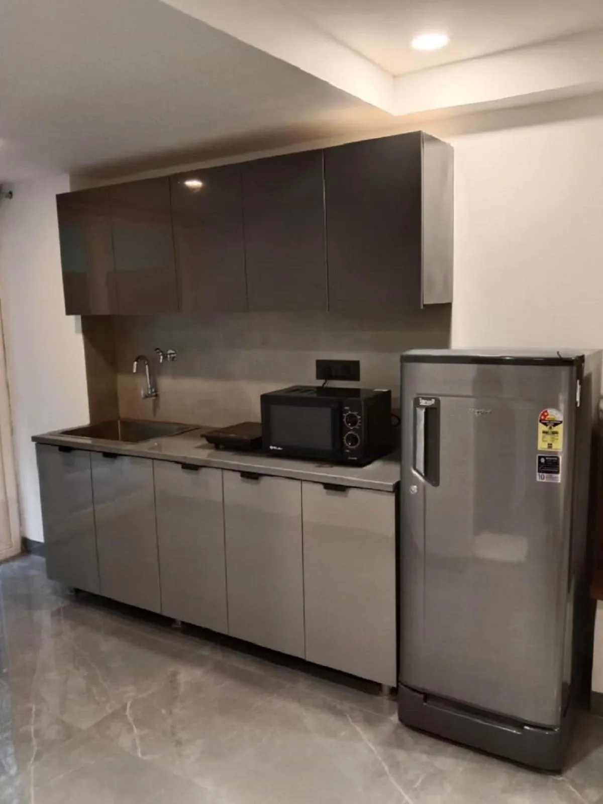 Kitchen or kitchenette in Perch Service Apartment DLF Cyber City