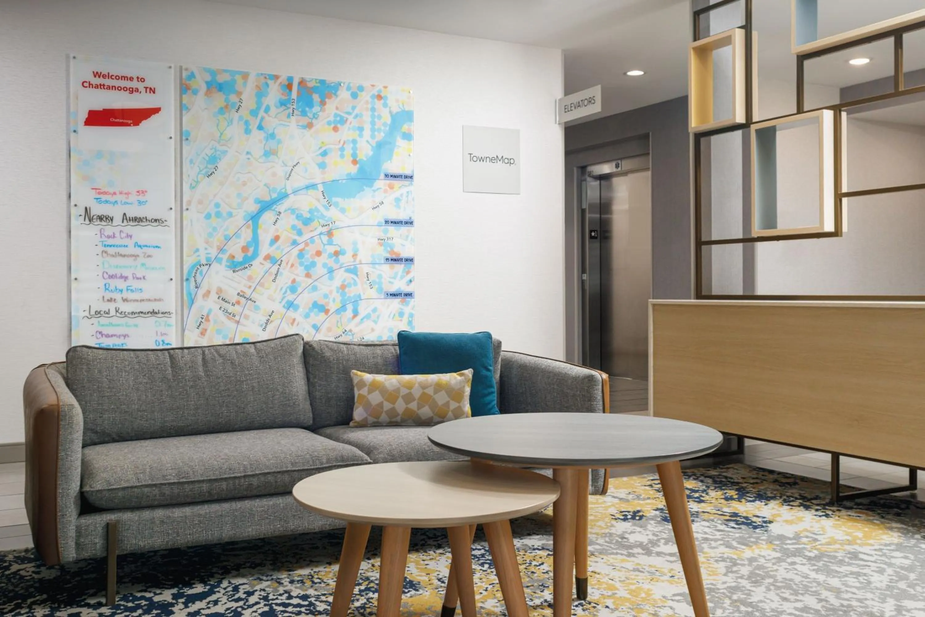 Lobby or reception in TownePlace Suites by Marriott Chattanooga South, East Ridge