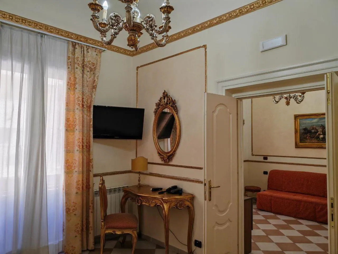 Bed in Hotel Trinacria