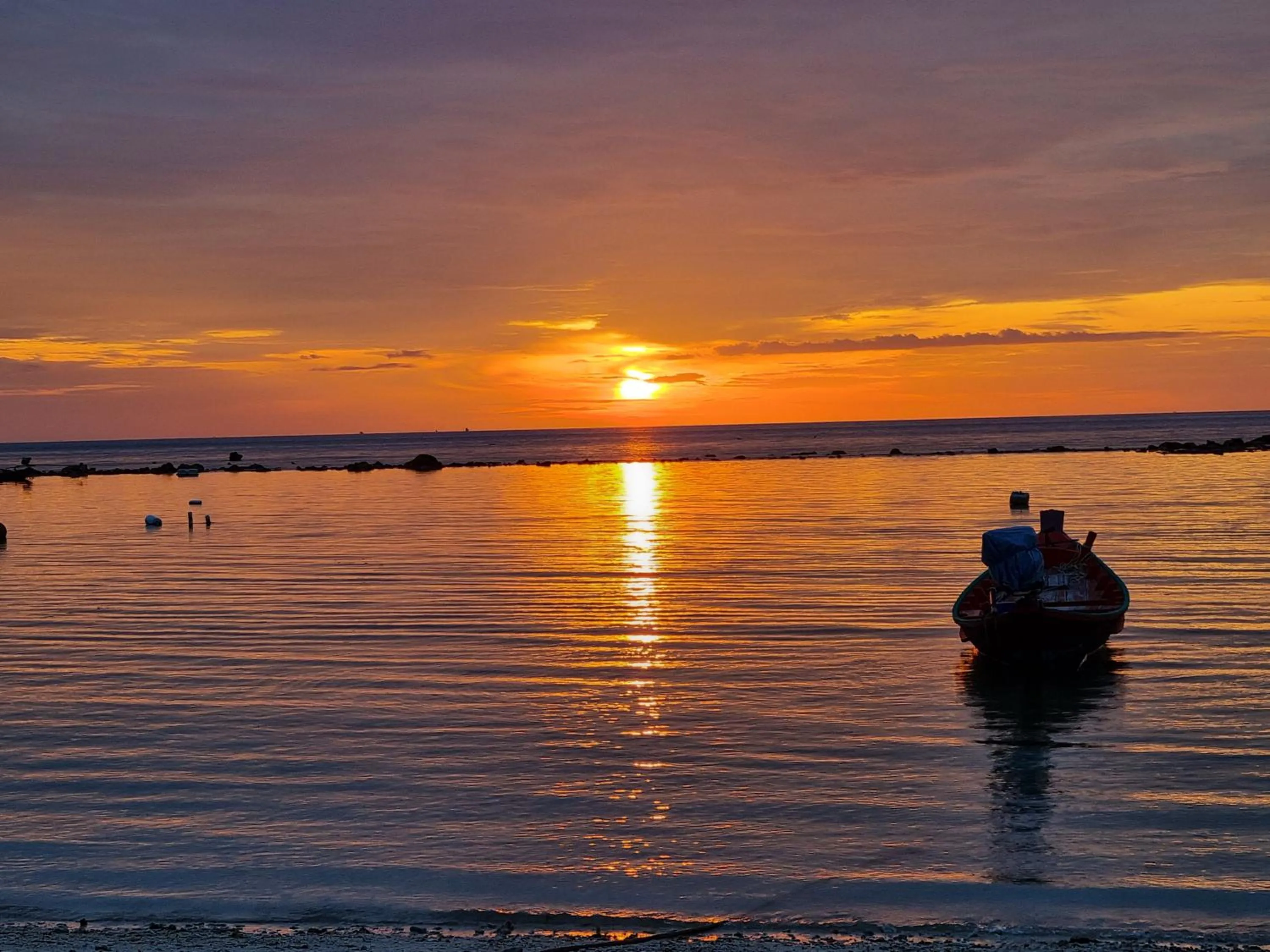 Beach in Bougain Villas