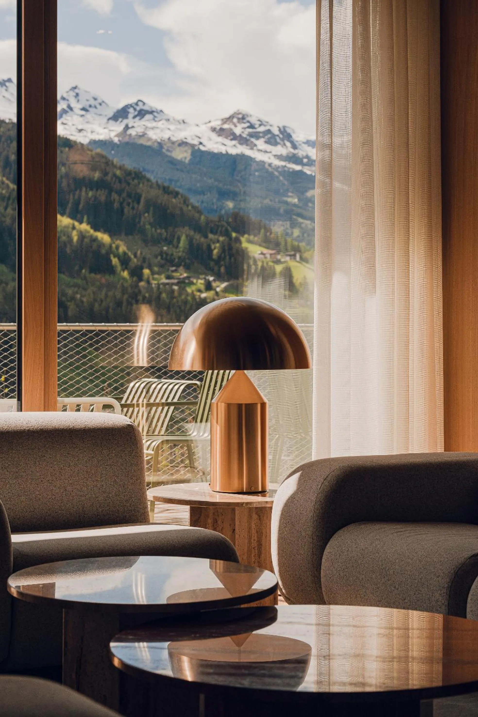 Lounge or bar in The Comodo Bad Gastein, a Member of Design Hotels