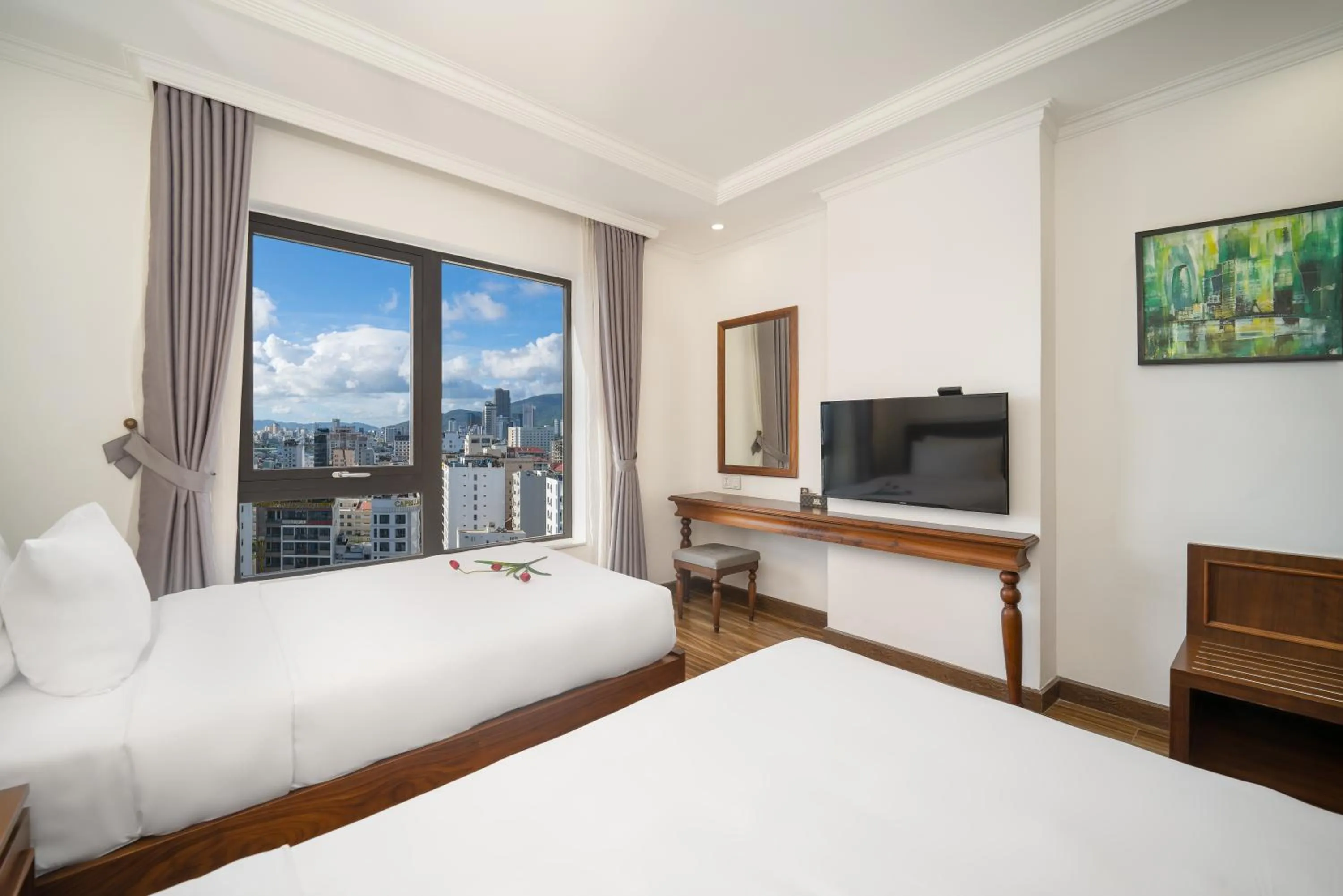 TV and multimedia, Bed in The Sail Hotel - My Khe Beach