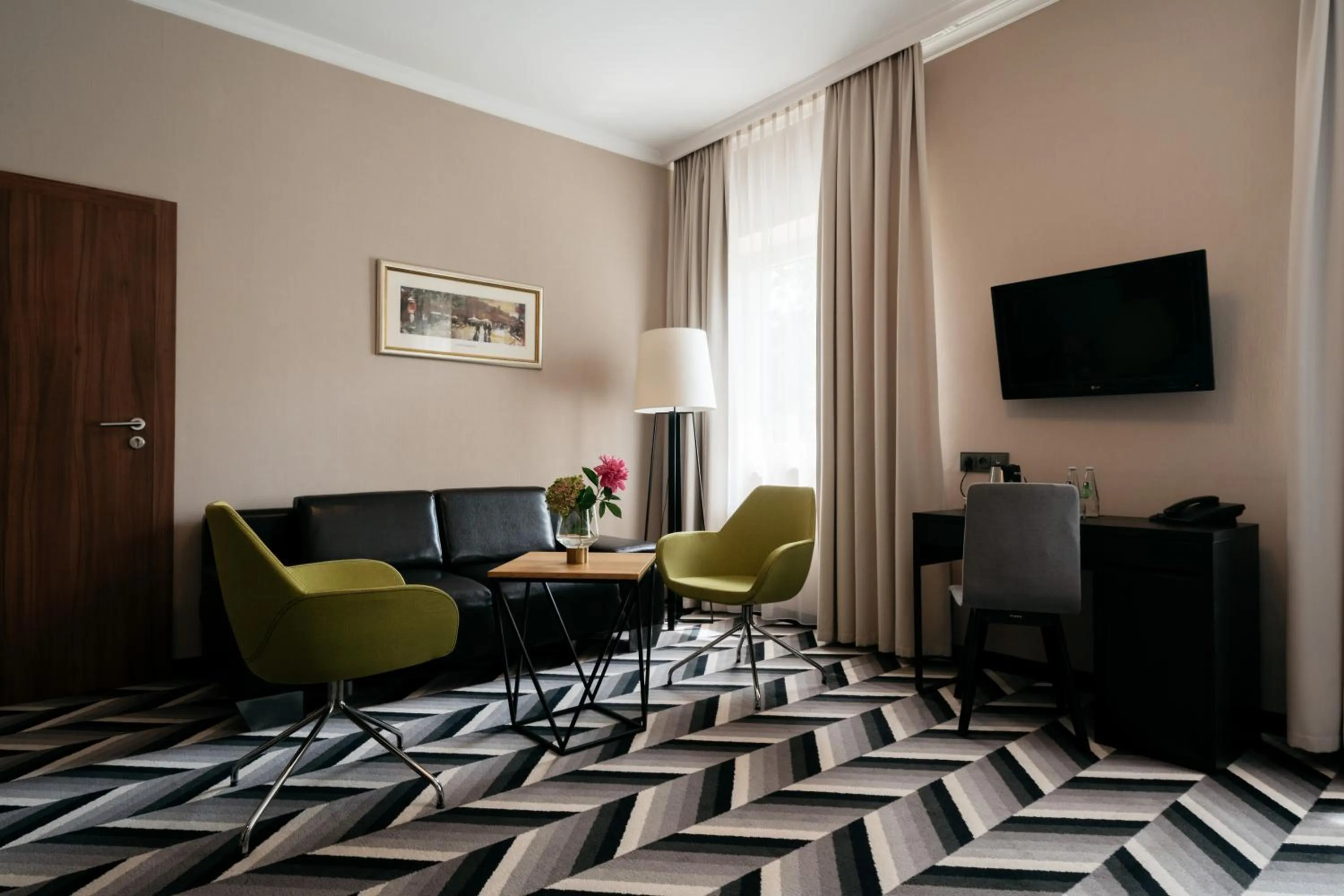 Seating area in Hotel Apis