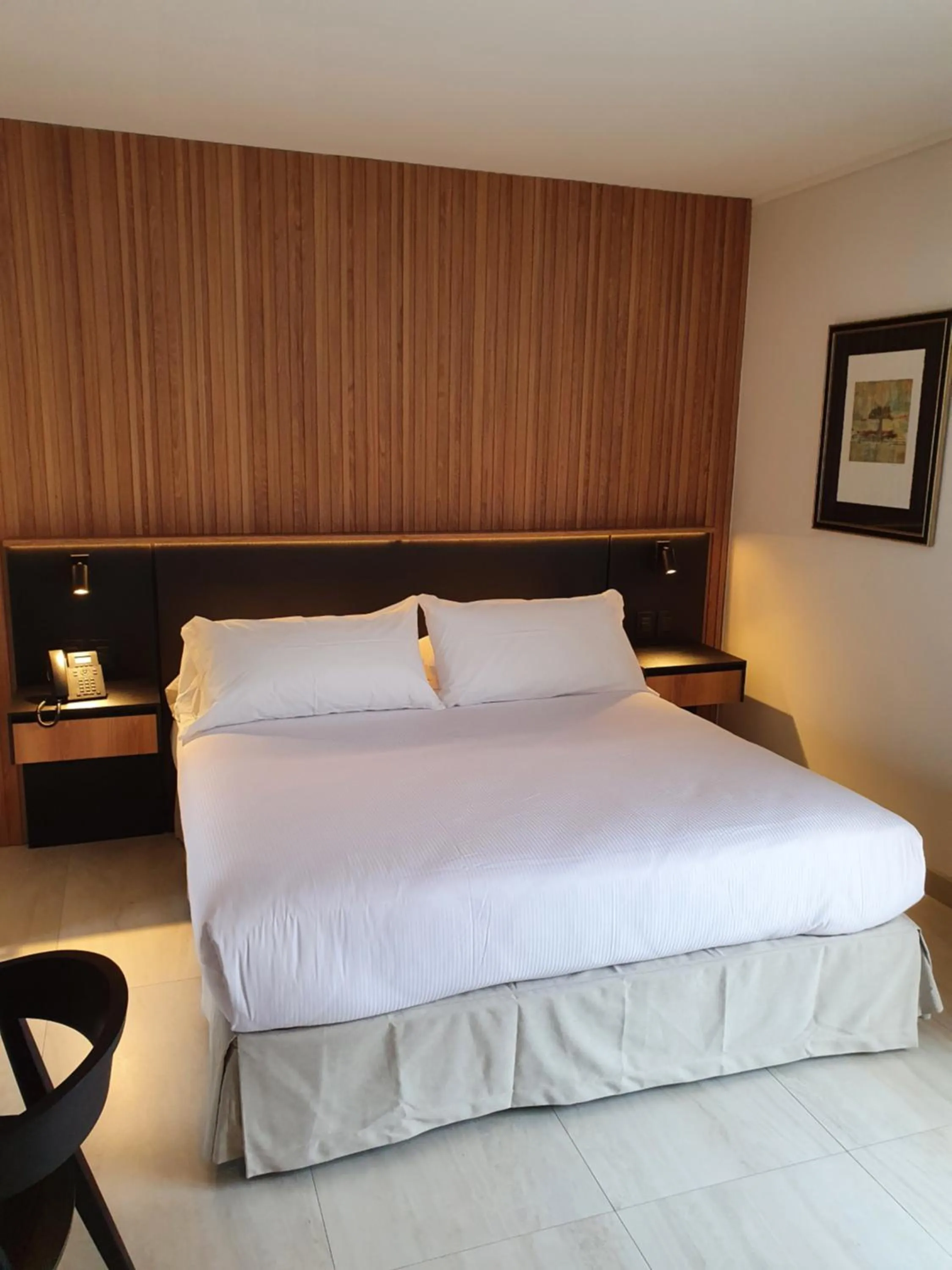 Bed in Lastarria Hotel