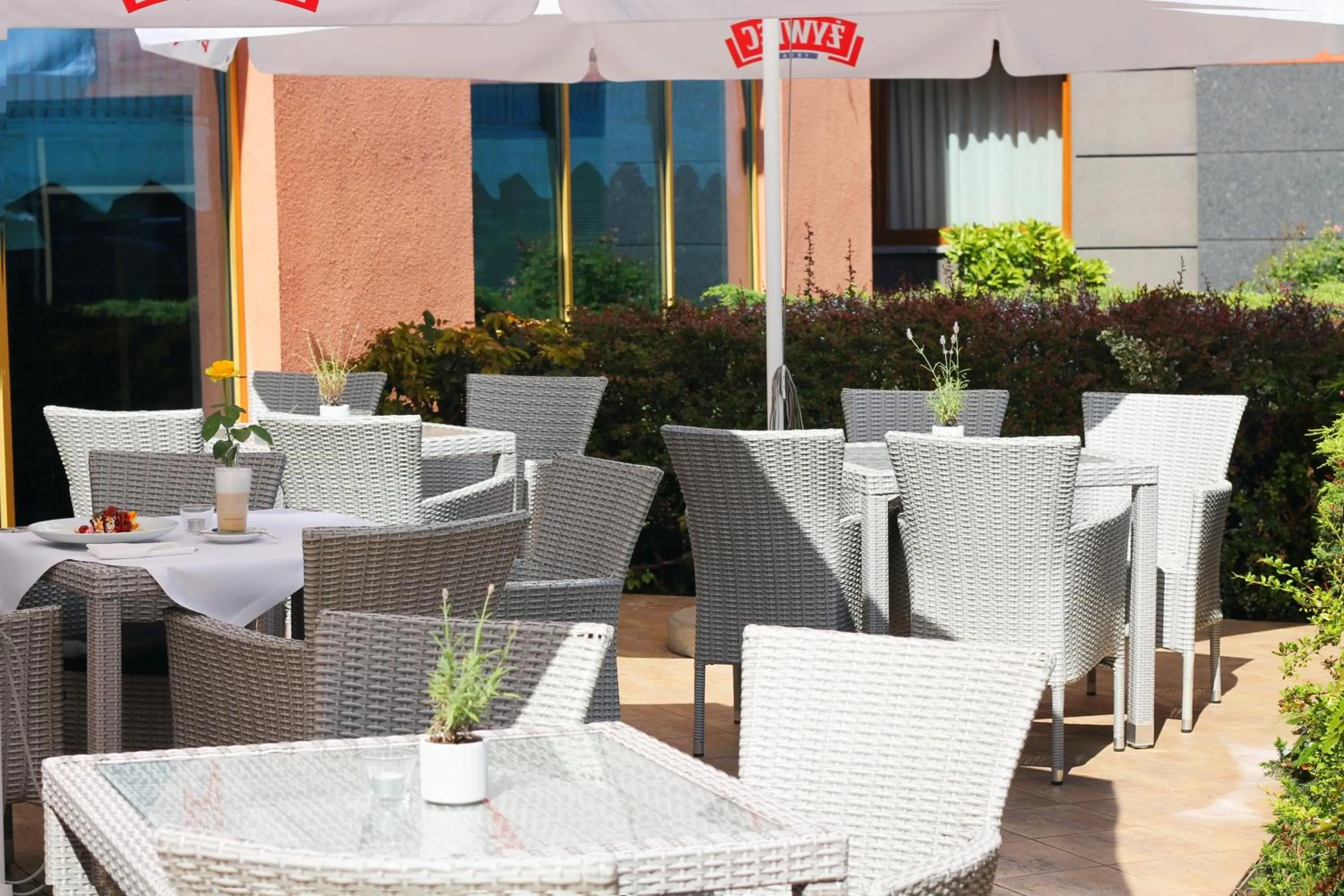 Patio in Business Hotel Vega Wrocław