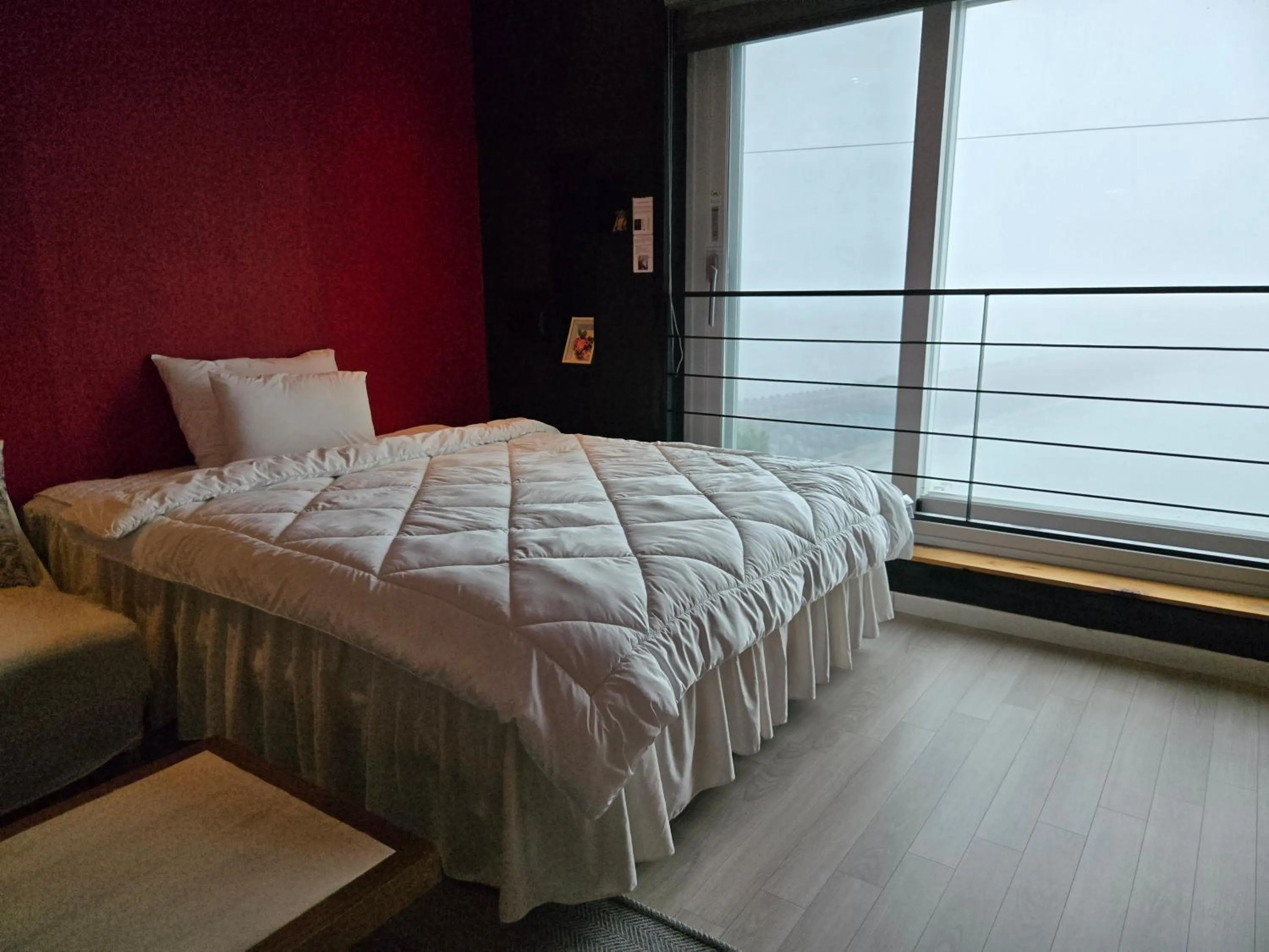 Bed in Jeju Gaviota Pension