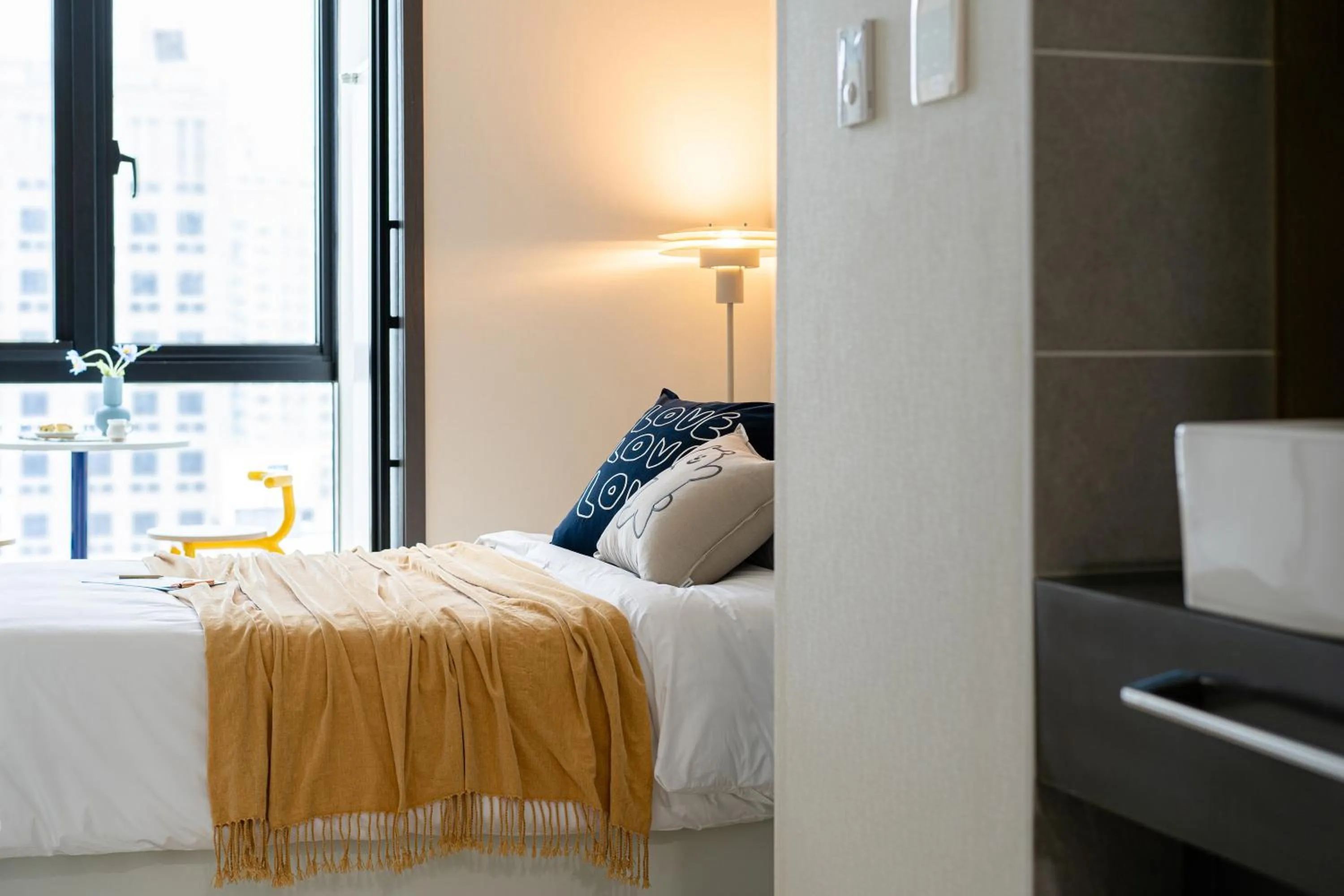 Bed in Urbanstay Seomyeon