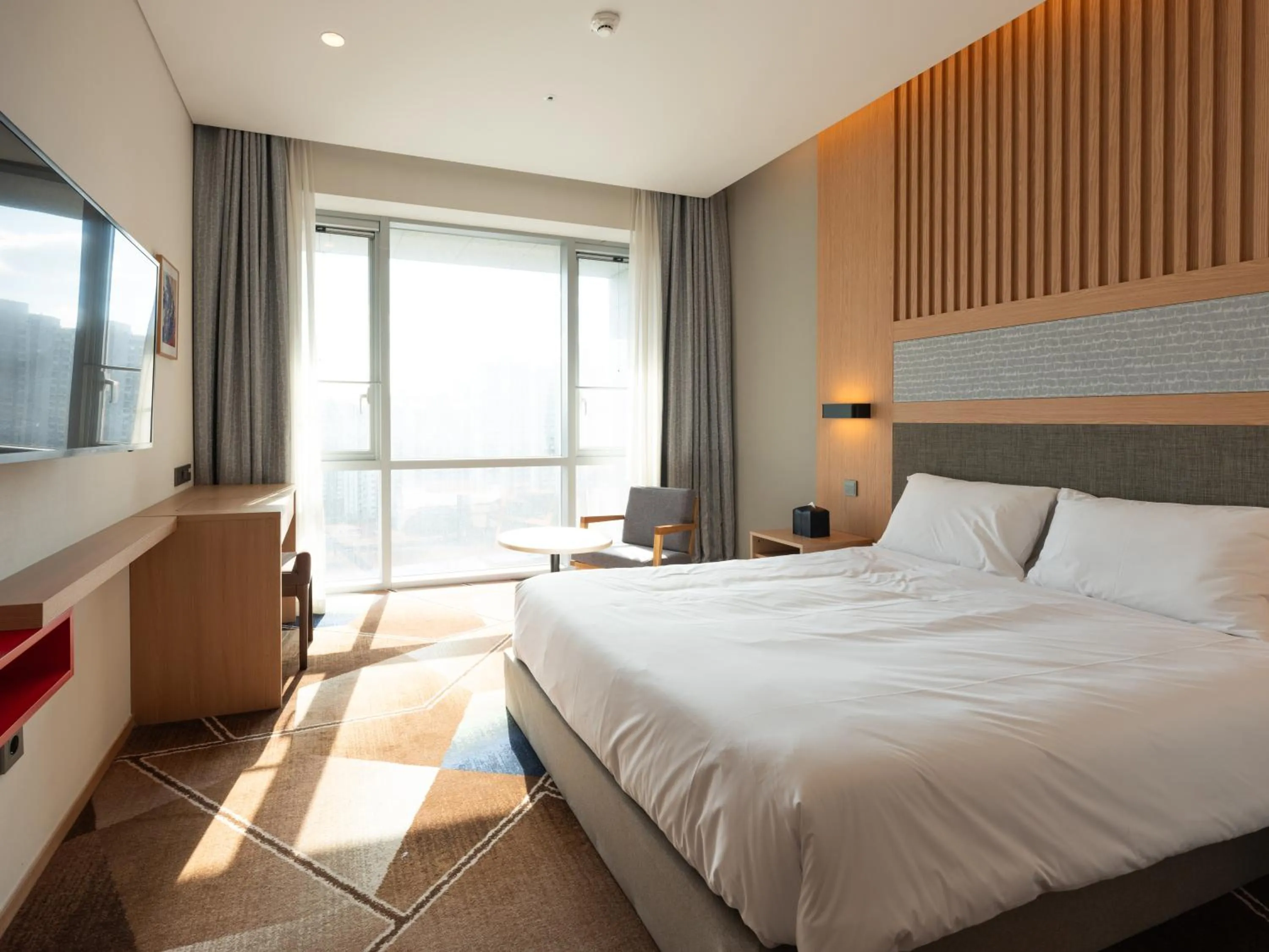 Bed in Urbanstay Residence Dongtan