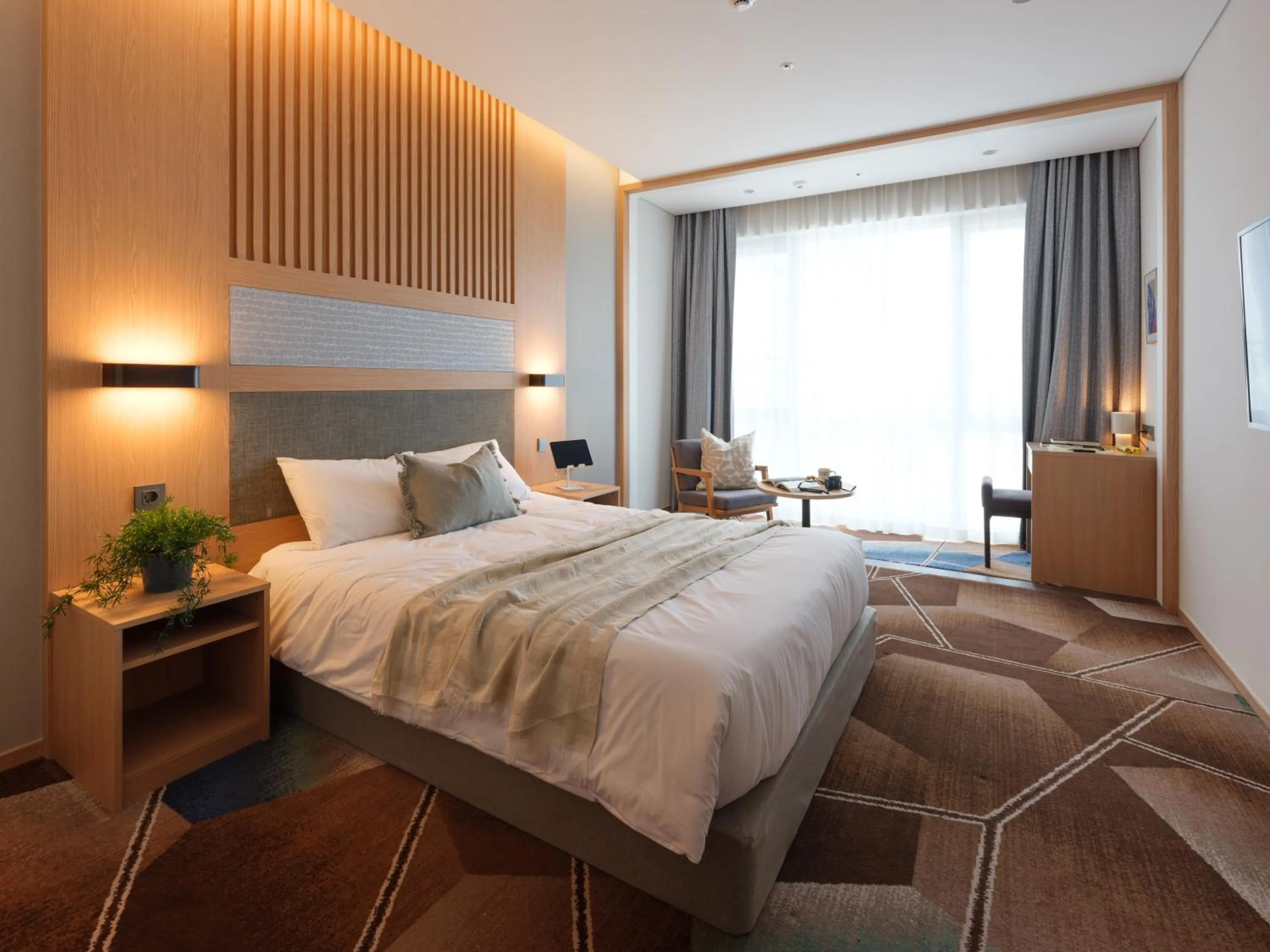 Bed in Urbanstay Residence Dongtan