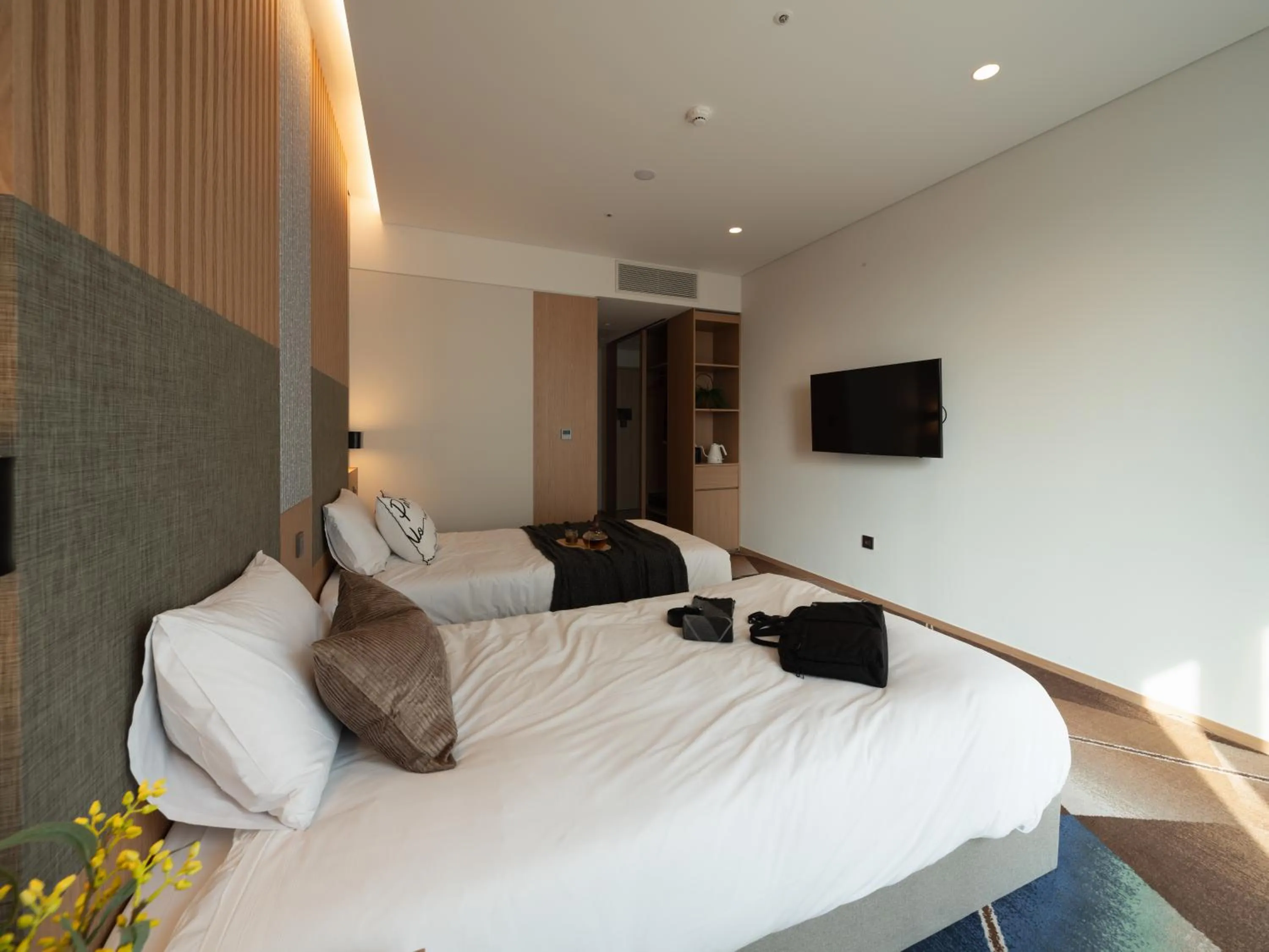 Bed in Urbanstay Residence Dongtan