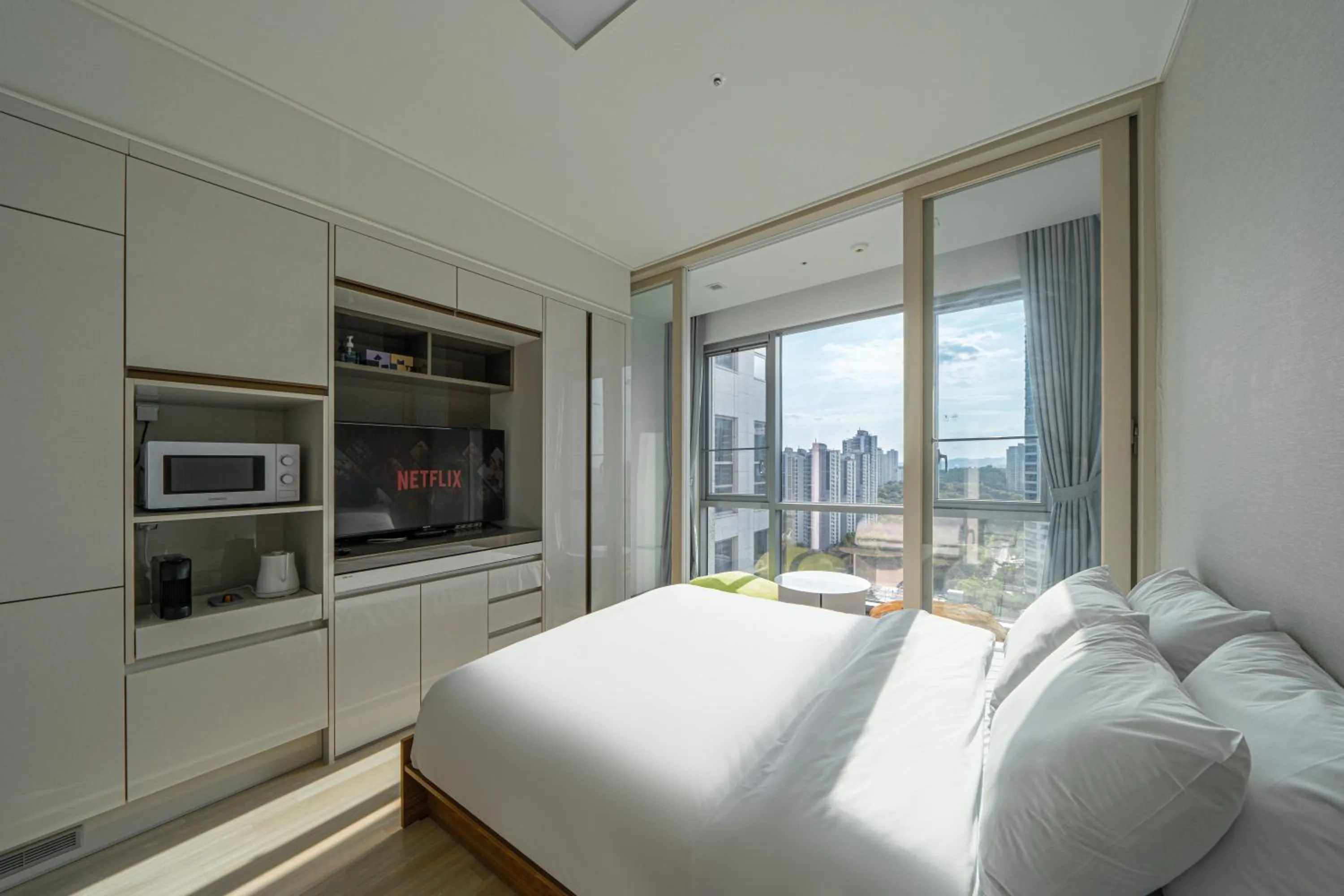 Bed in Urbanstay Residence Dongtan