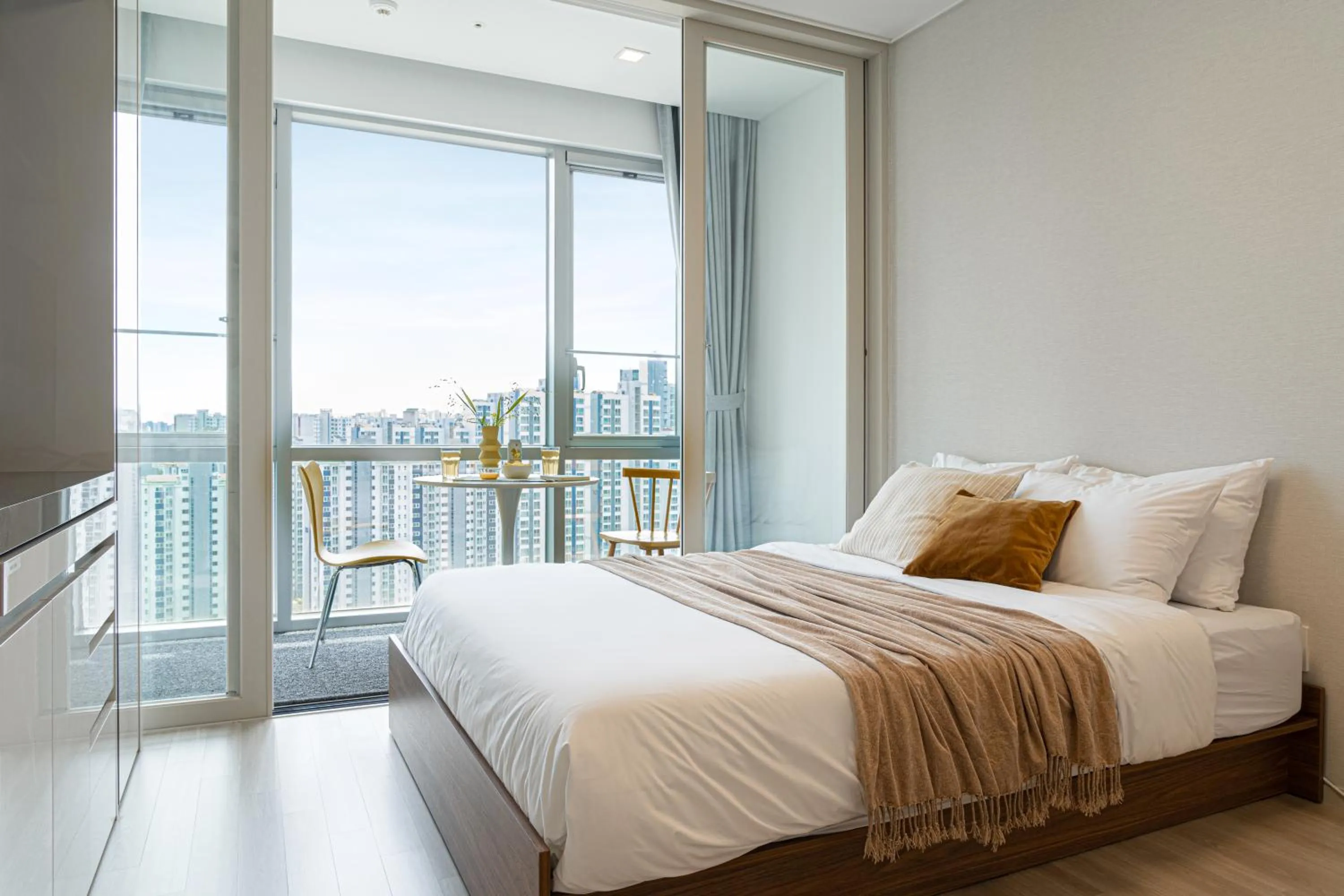 Bed in Urbanstay Residence Dongtan