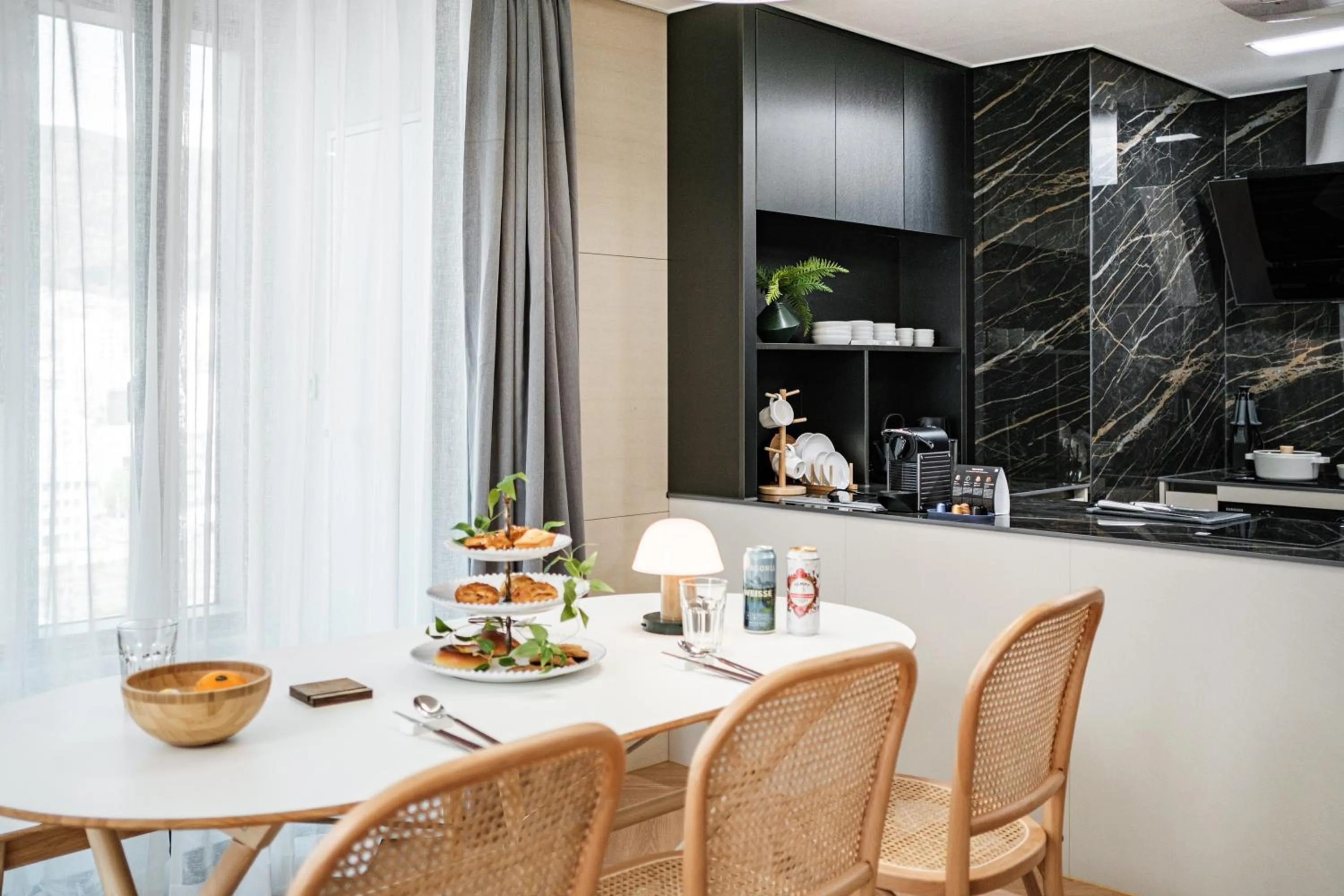 Kitchen or kitchenette in Le Collective Busan station