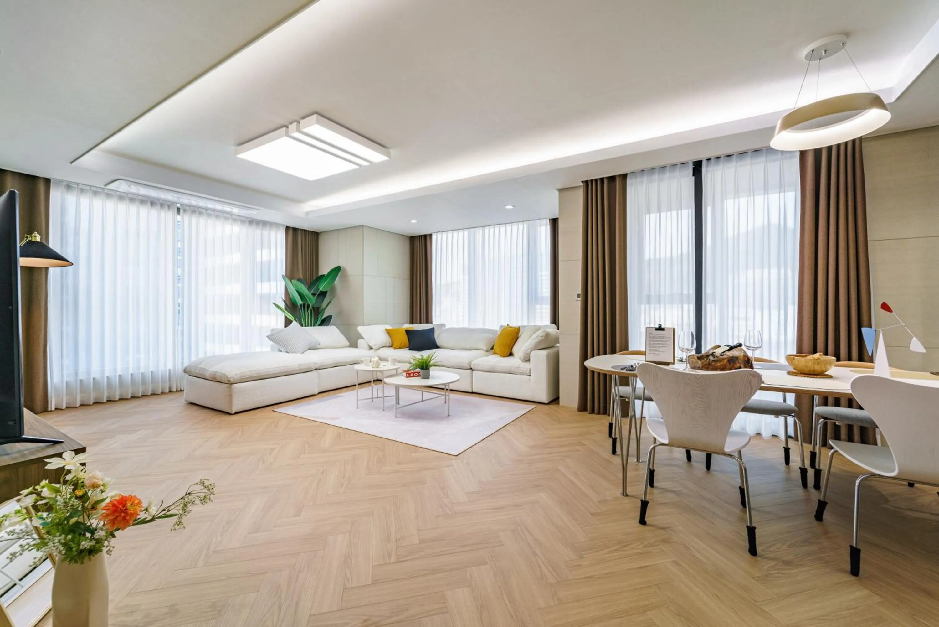 Living room in Le Collective Busan station