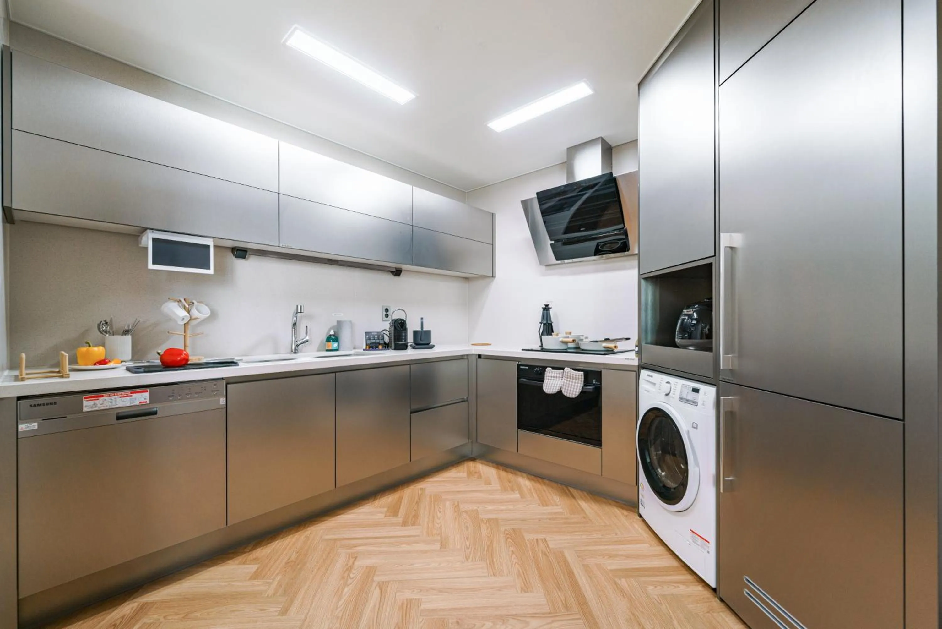 Kitchen or kitchenette in Le Collective Busan station