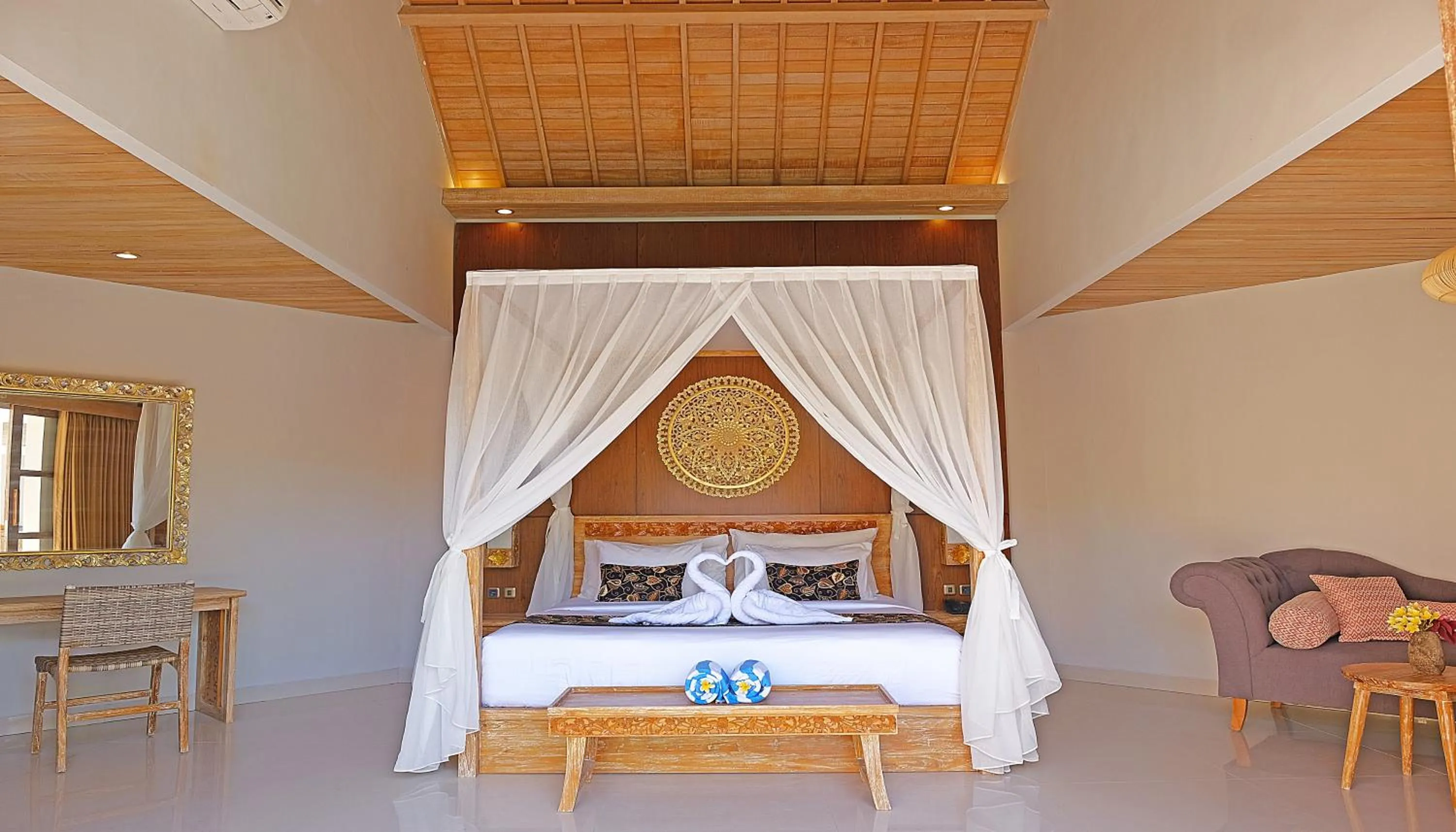 Bed in Vivara Bali Private Pool Villas & Spa Retreat