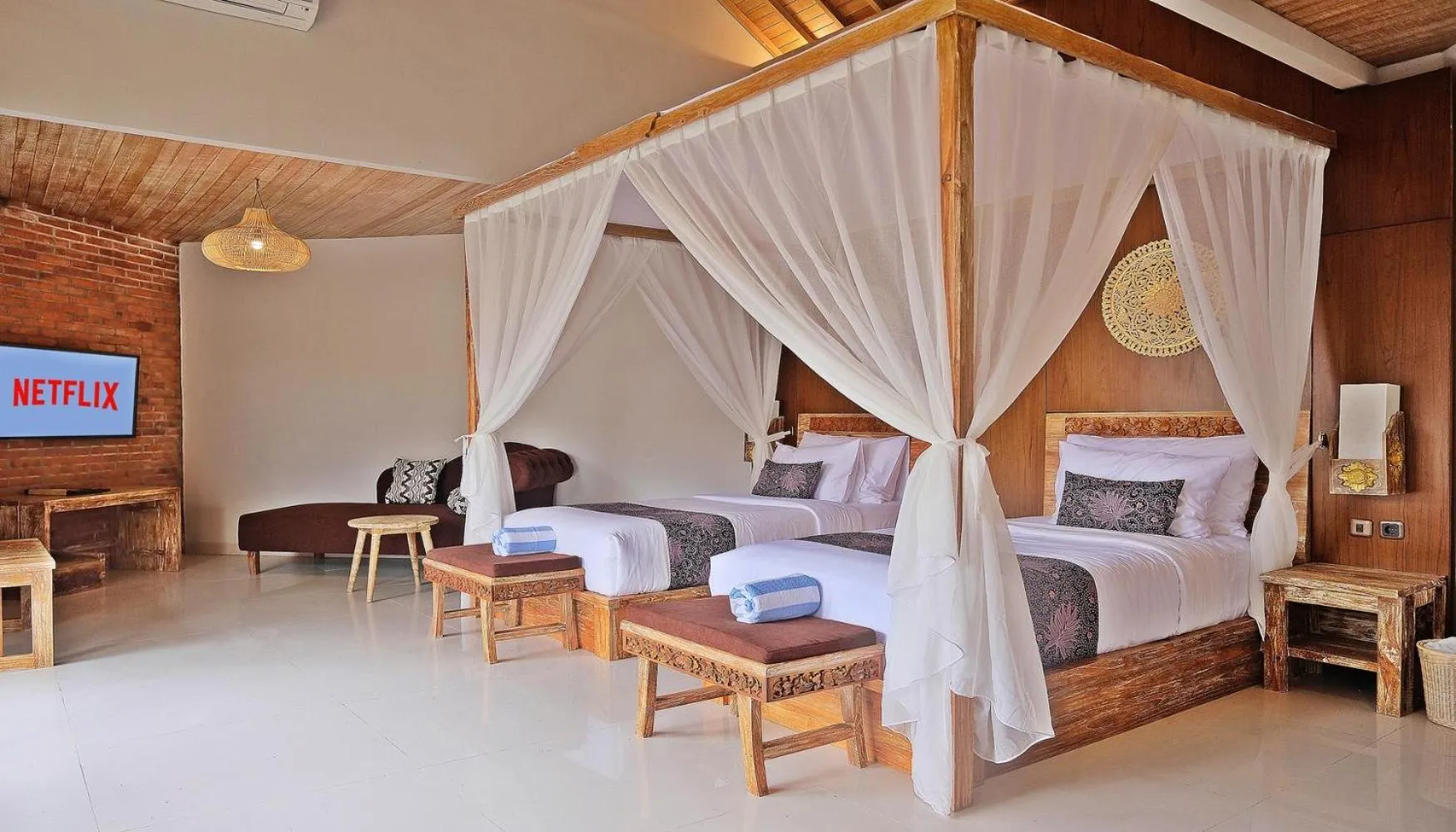 TV and multimedia, Bed in Vivara Bali Private Pool Villas & Spa Retreat