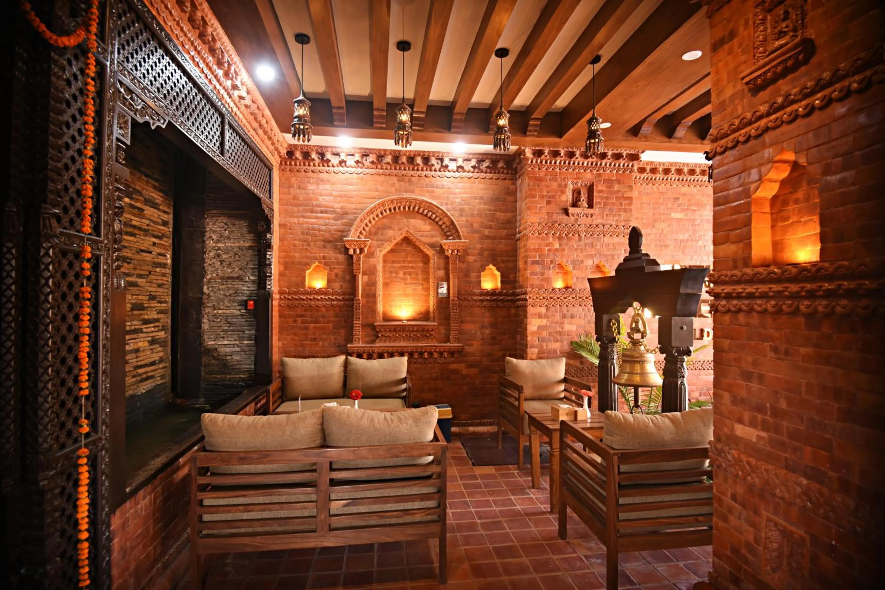 Seating area in Everest Boutique Hotel
