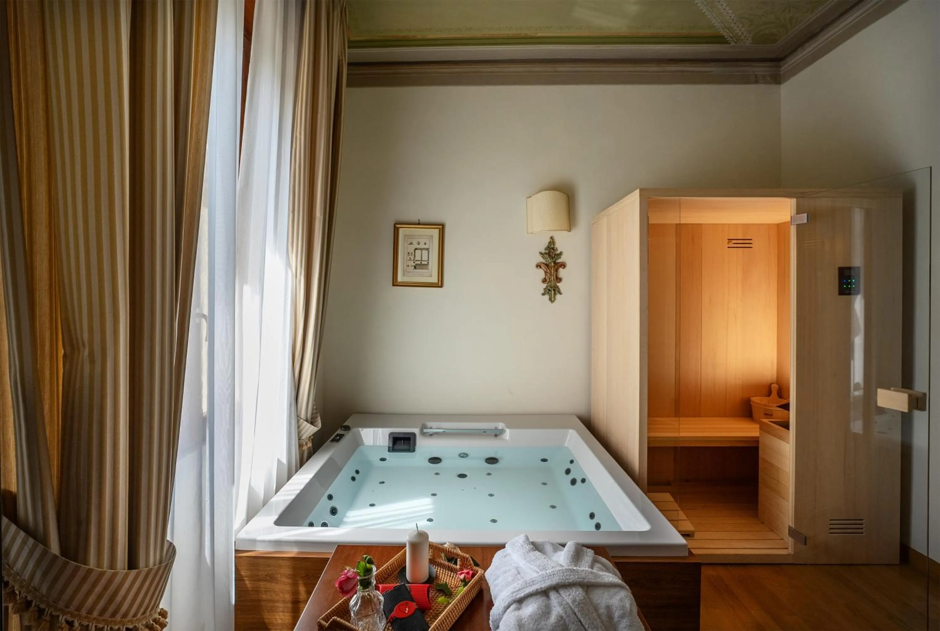 Bed in Relais Le Felci Executive Suite Spa