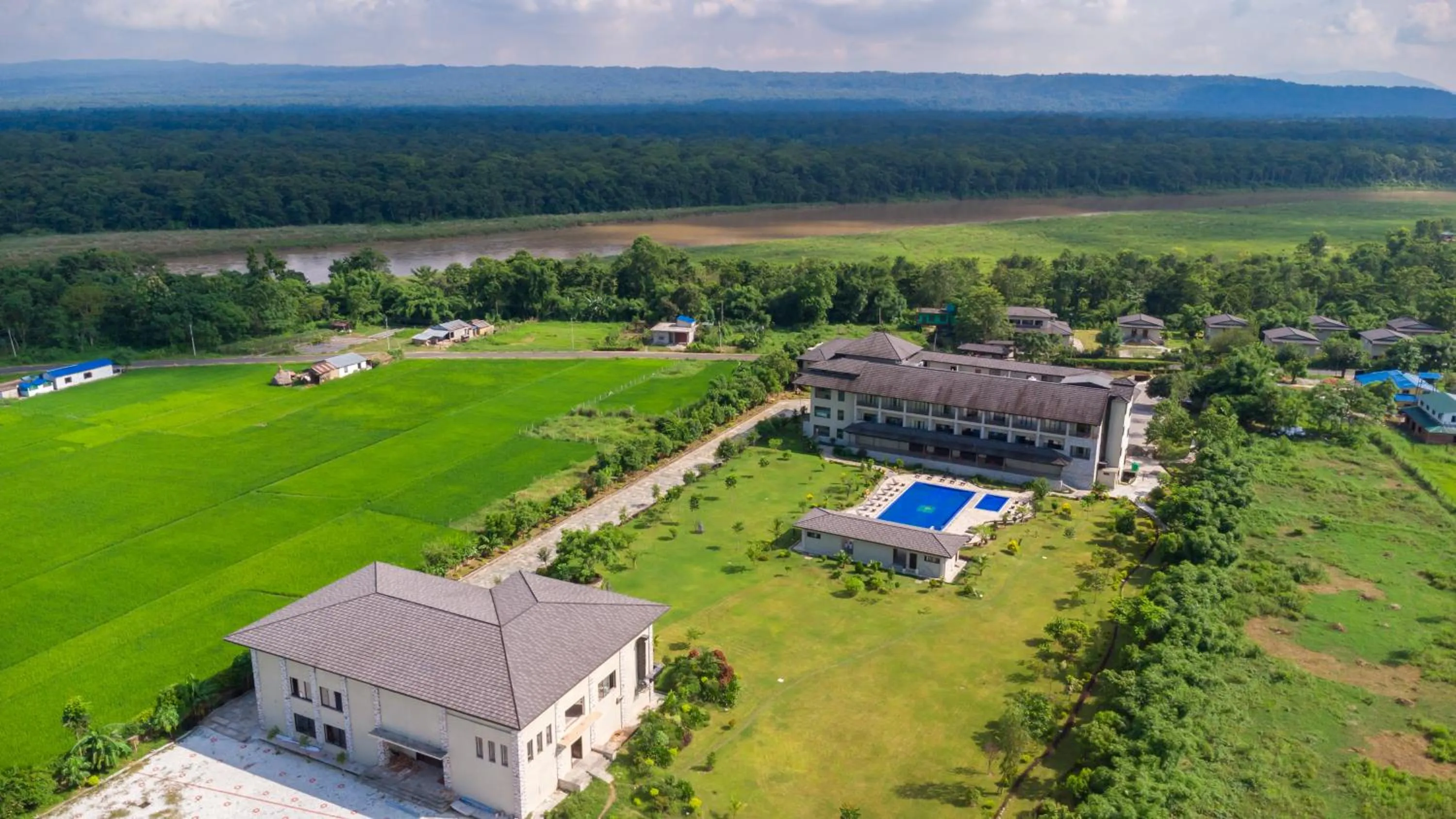 Bird's eye view in Soaltee Westend Resort Chitwan