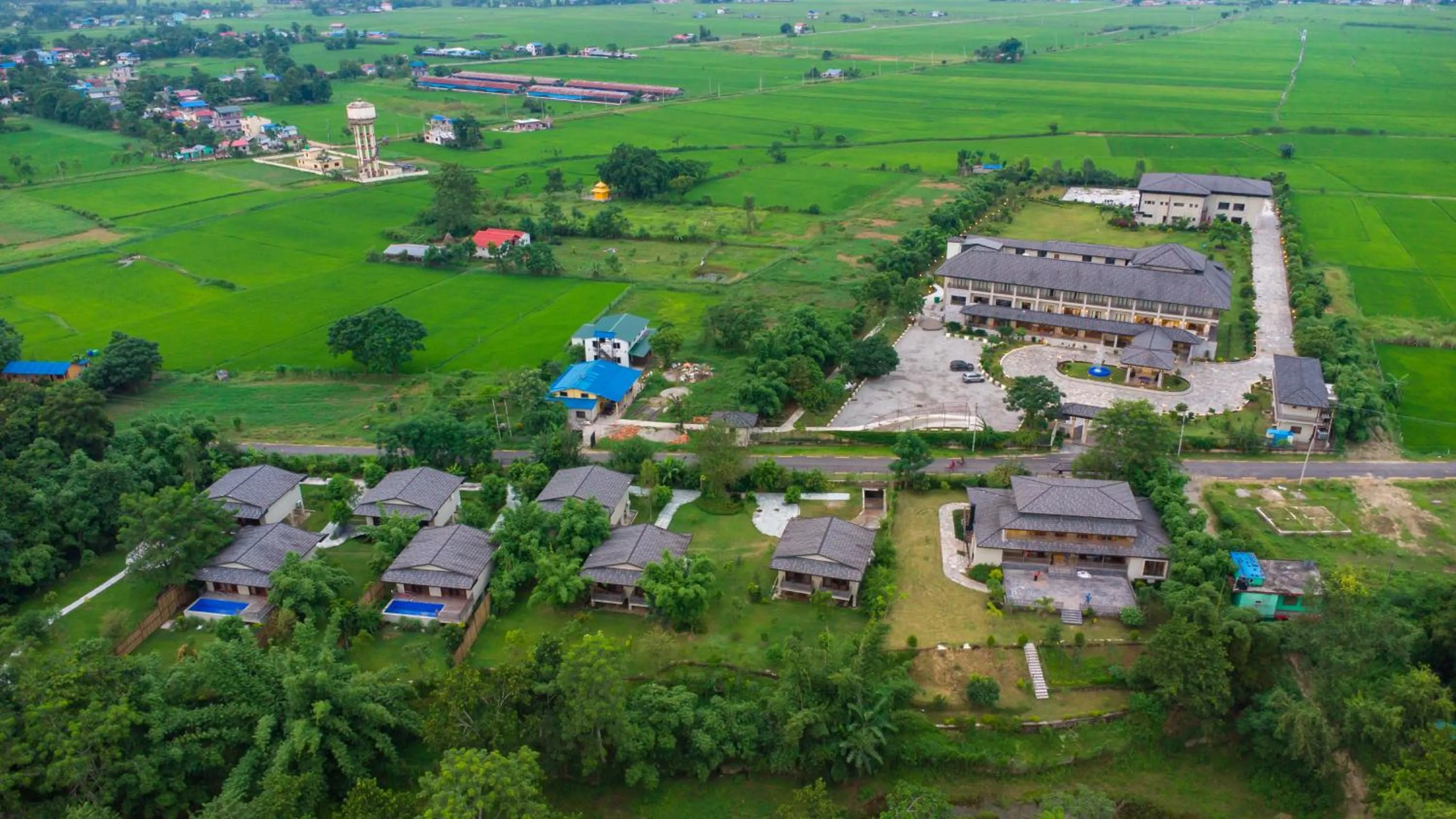 Bird's eye view in Soaltee Westend Resort Chitwan