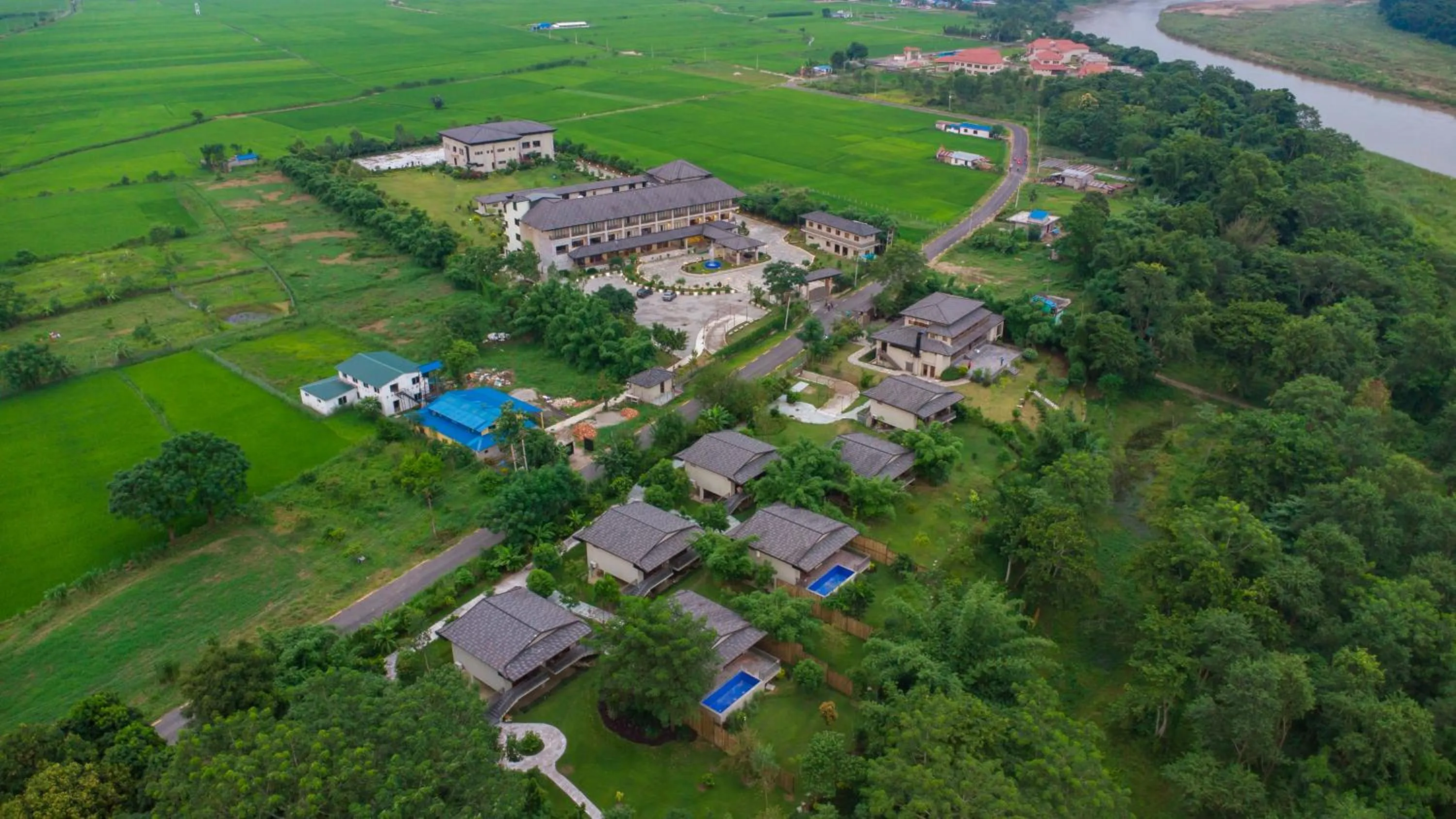 Bird's eye view in Soaltee Westend Resort Chitwan