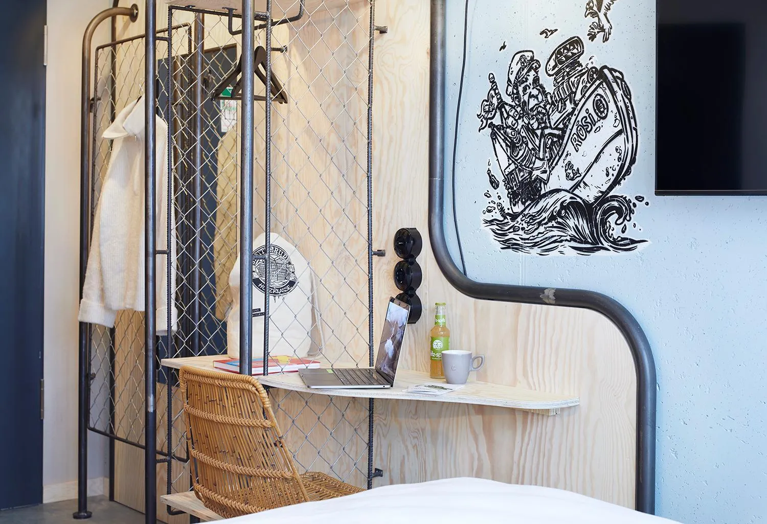 Bedroom, Bed in Bretterbude Büsum