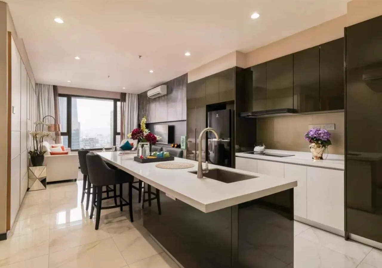 Kitchen or kitchenette in 8 Kia Peng KLCC by WSD