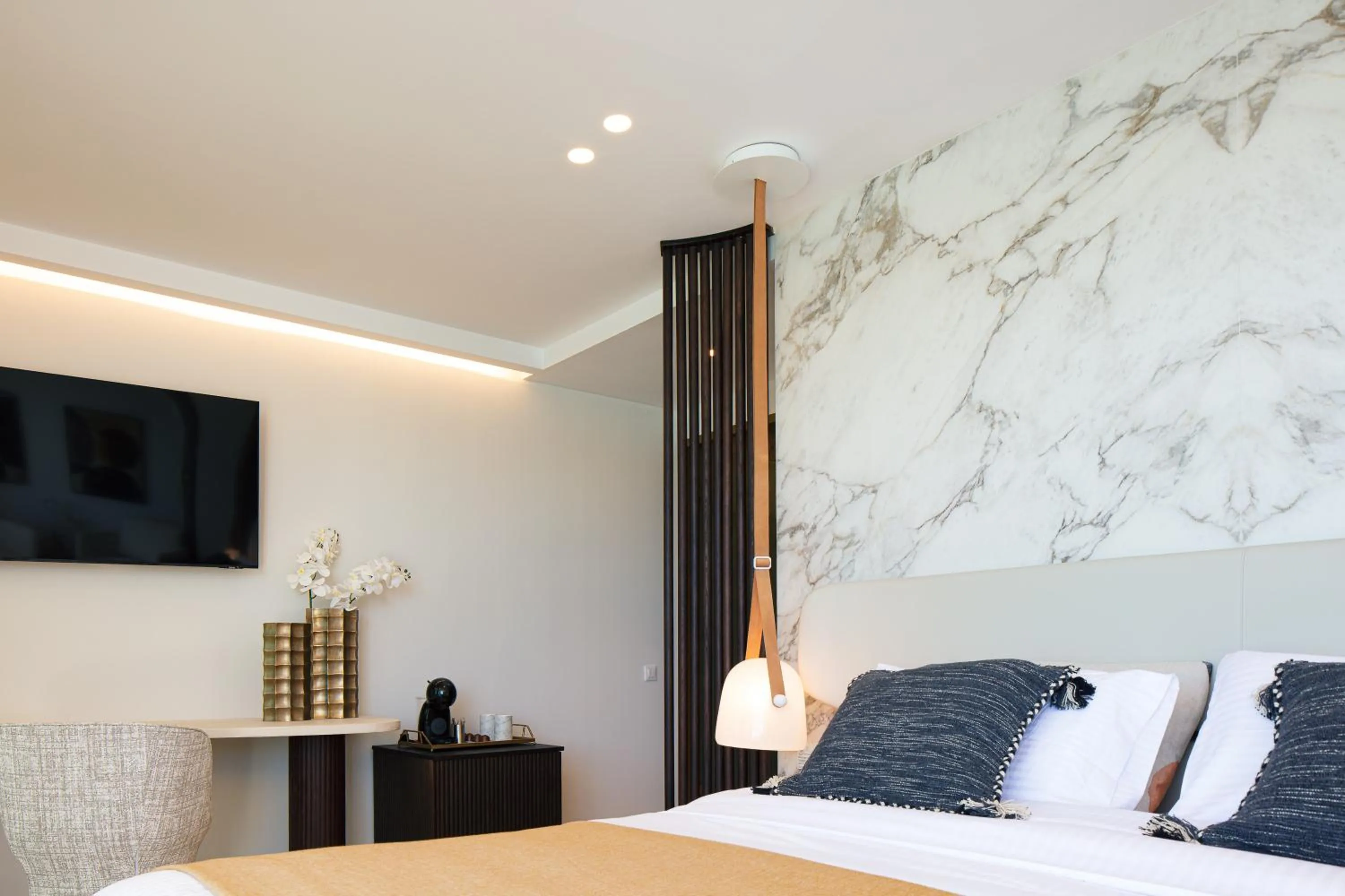 Bedroom, Bed in Naiades Boutique Hotel - Adults Only