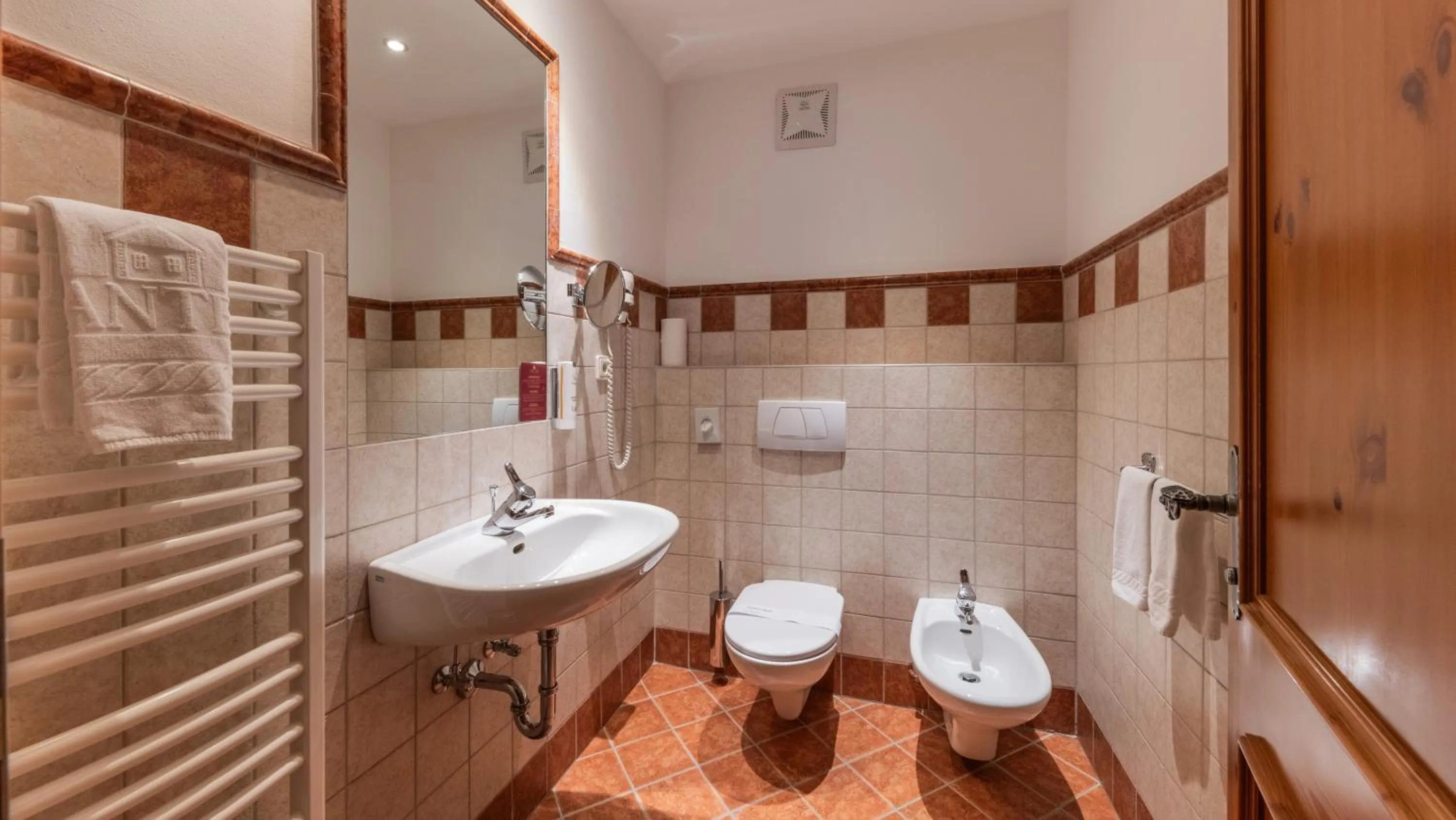 Bathroom in Romantik Hotel Santer