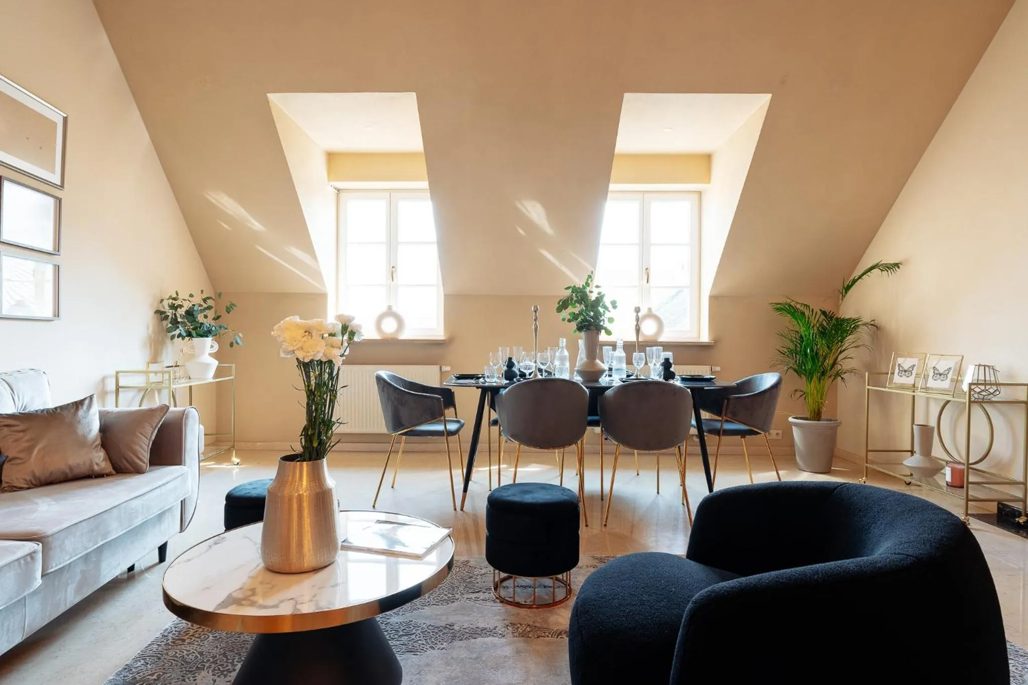 Seating area in Bogoria Residence - LoftAffair Collection