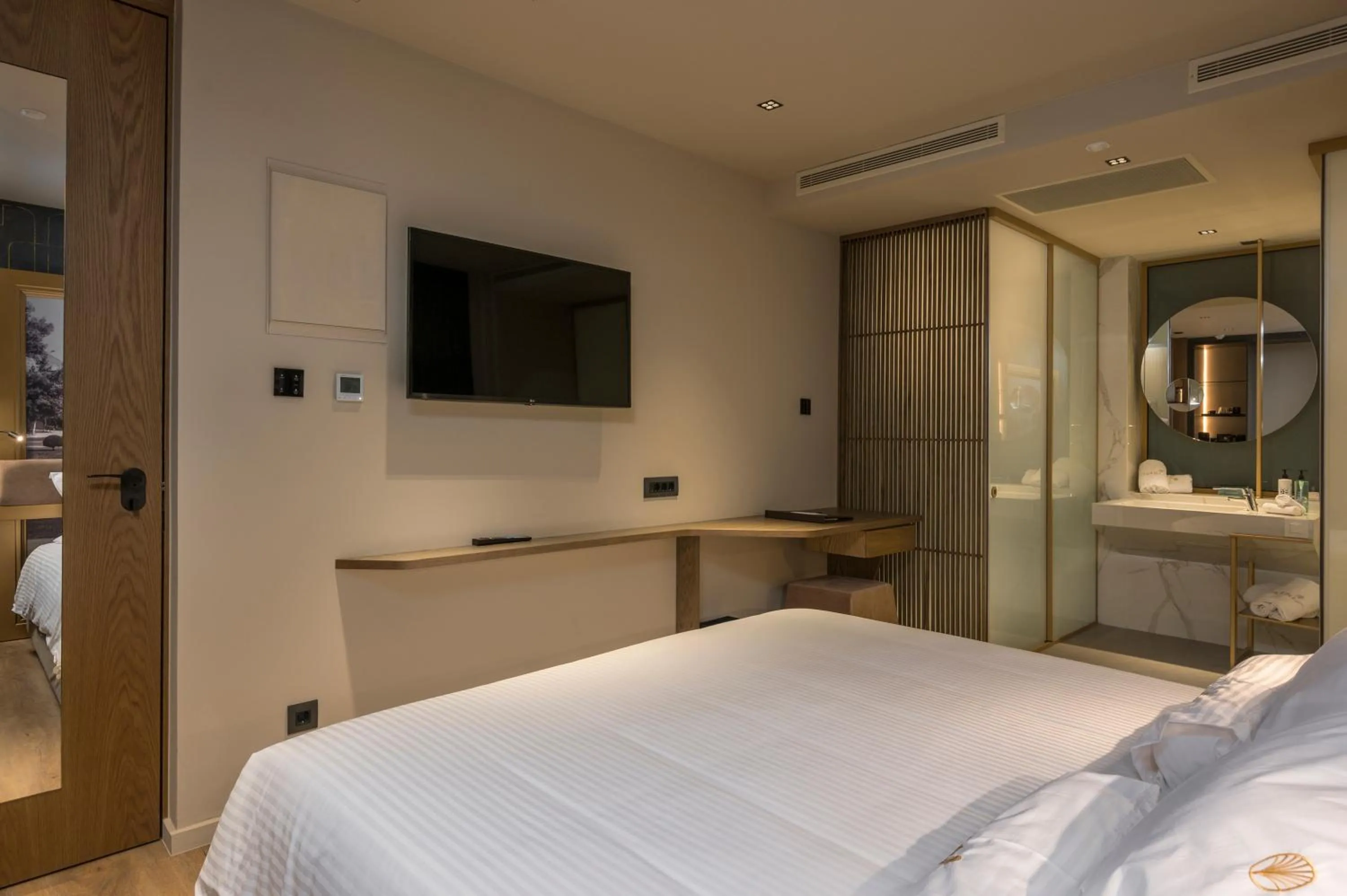 Bed in The Chania Hotel Crete, Vignette Collection