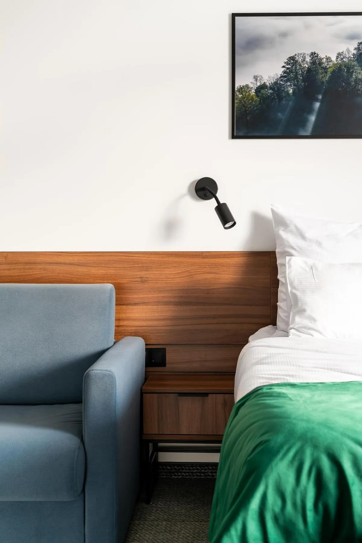 Living room, Bed in Hotel Vestina