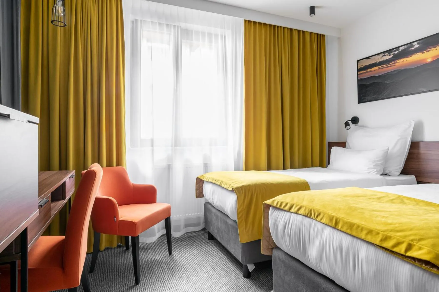 Bed in Hotel Vestina