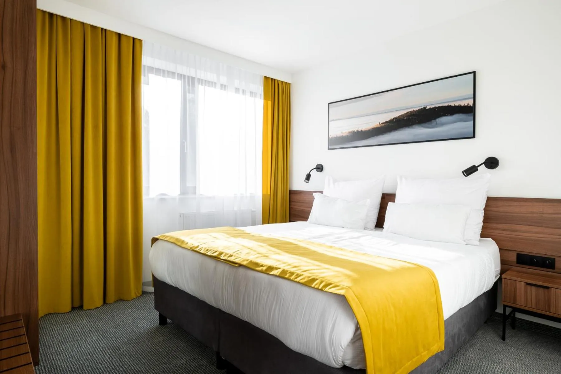 Bed in Hotel Vestina