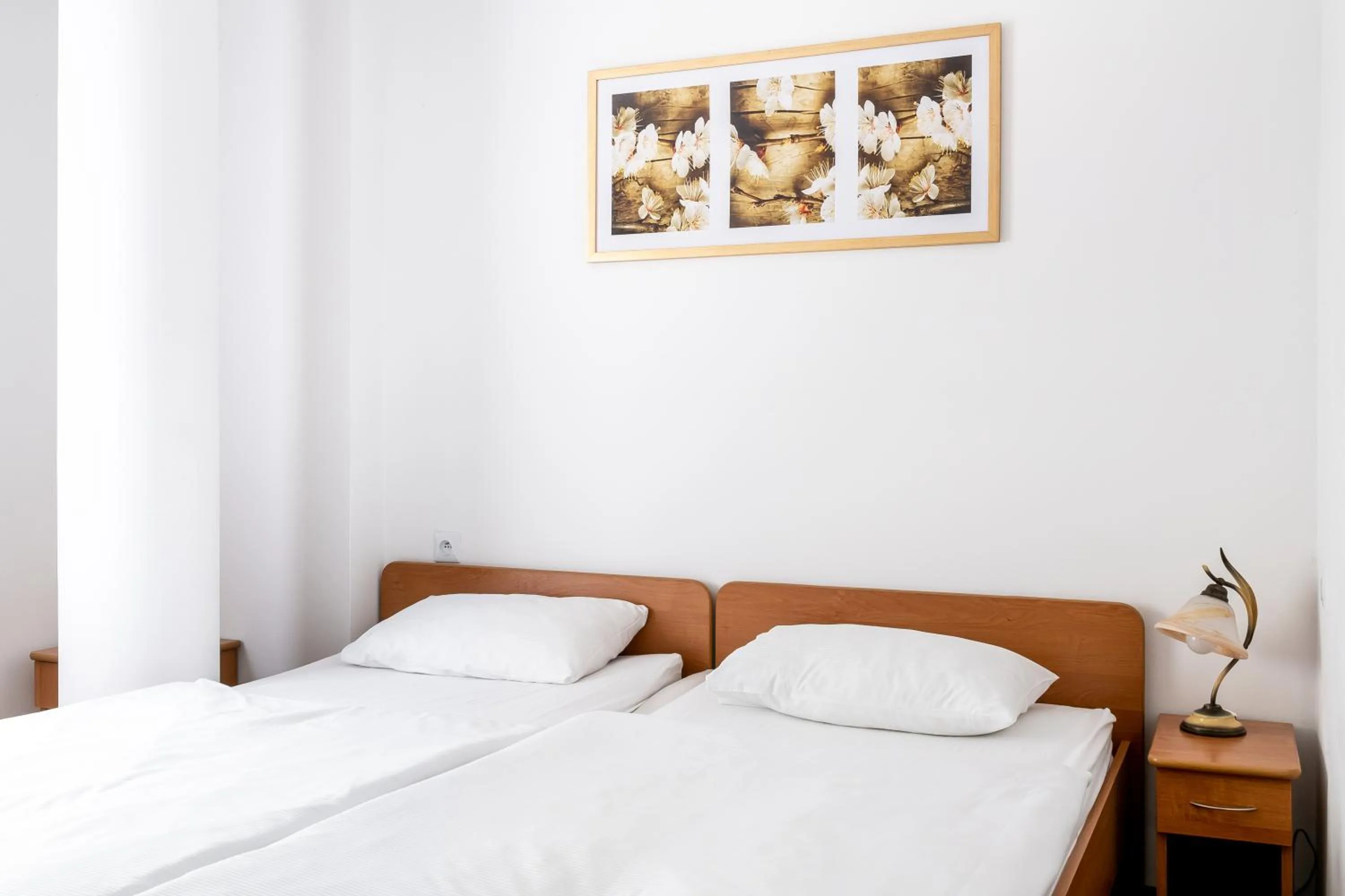 Bed in Hotel Vestina