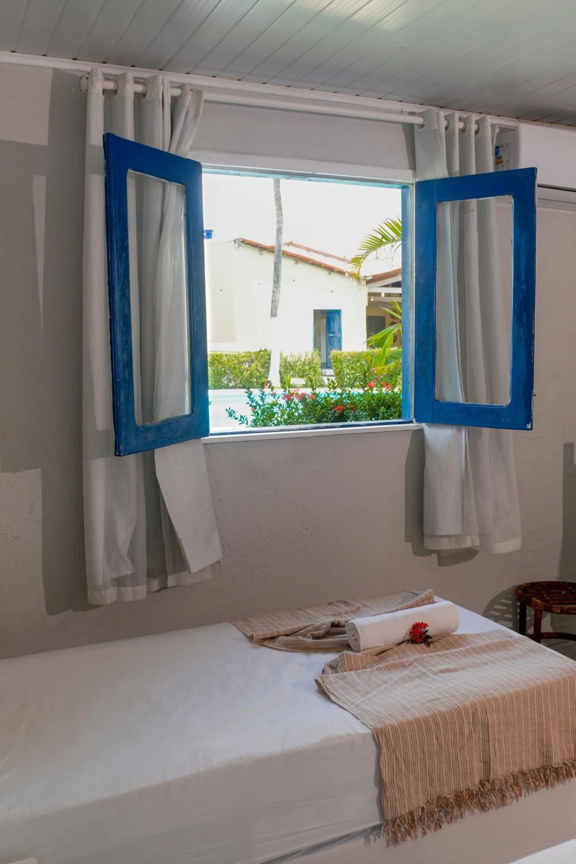 Bed in Pousada Hippopotamus Jeri