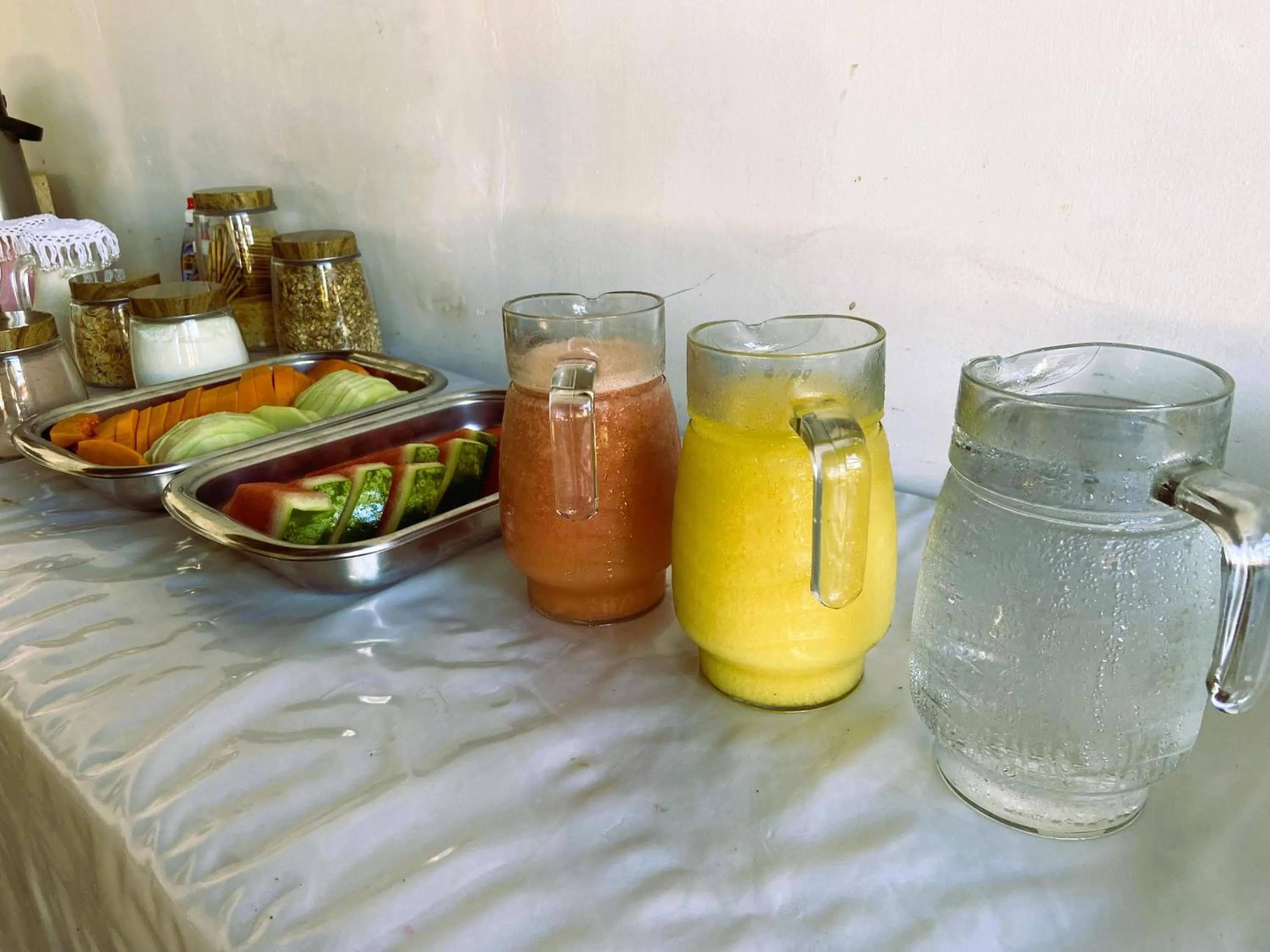 Food and drinks in Pousada Hippopotamus Jeri