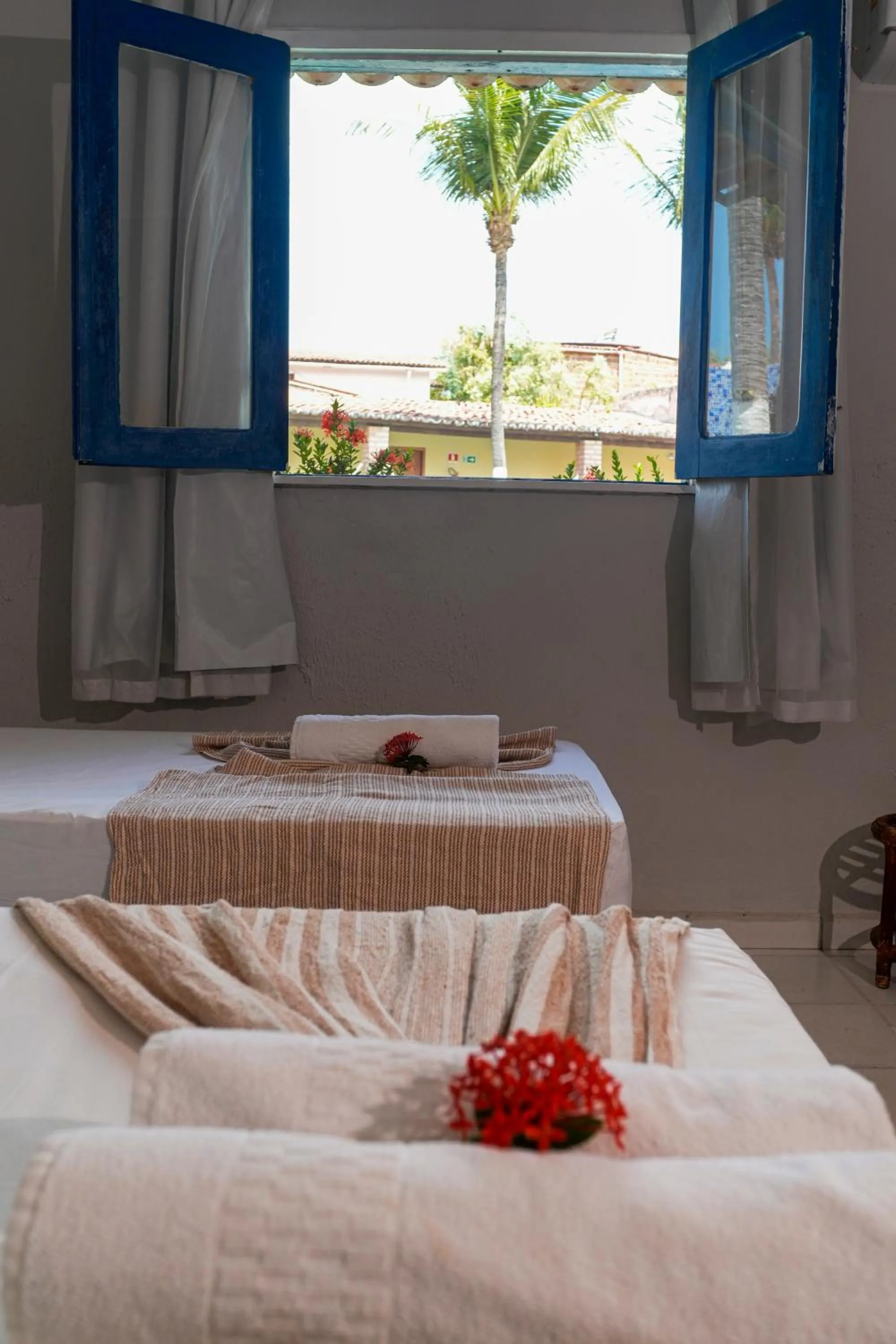 Bed in Pousada Hippopotamus Jeri