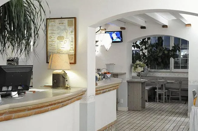 Lobby or reception in Hotel La Goletta