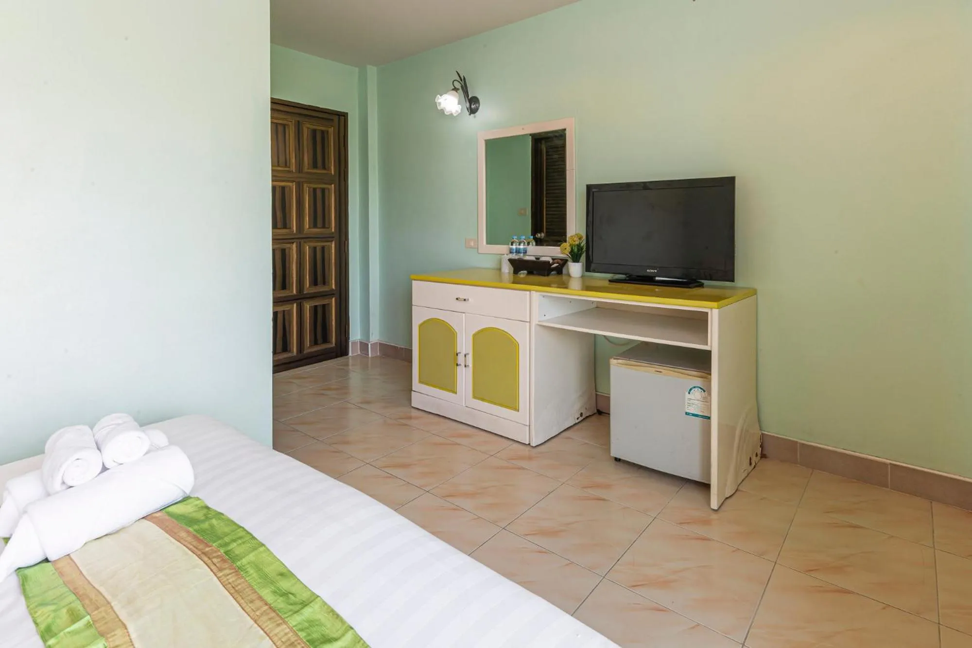 Communal lounge/ TV room, Bed in Add Plus Hotel & SPA