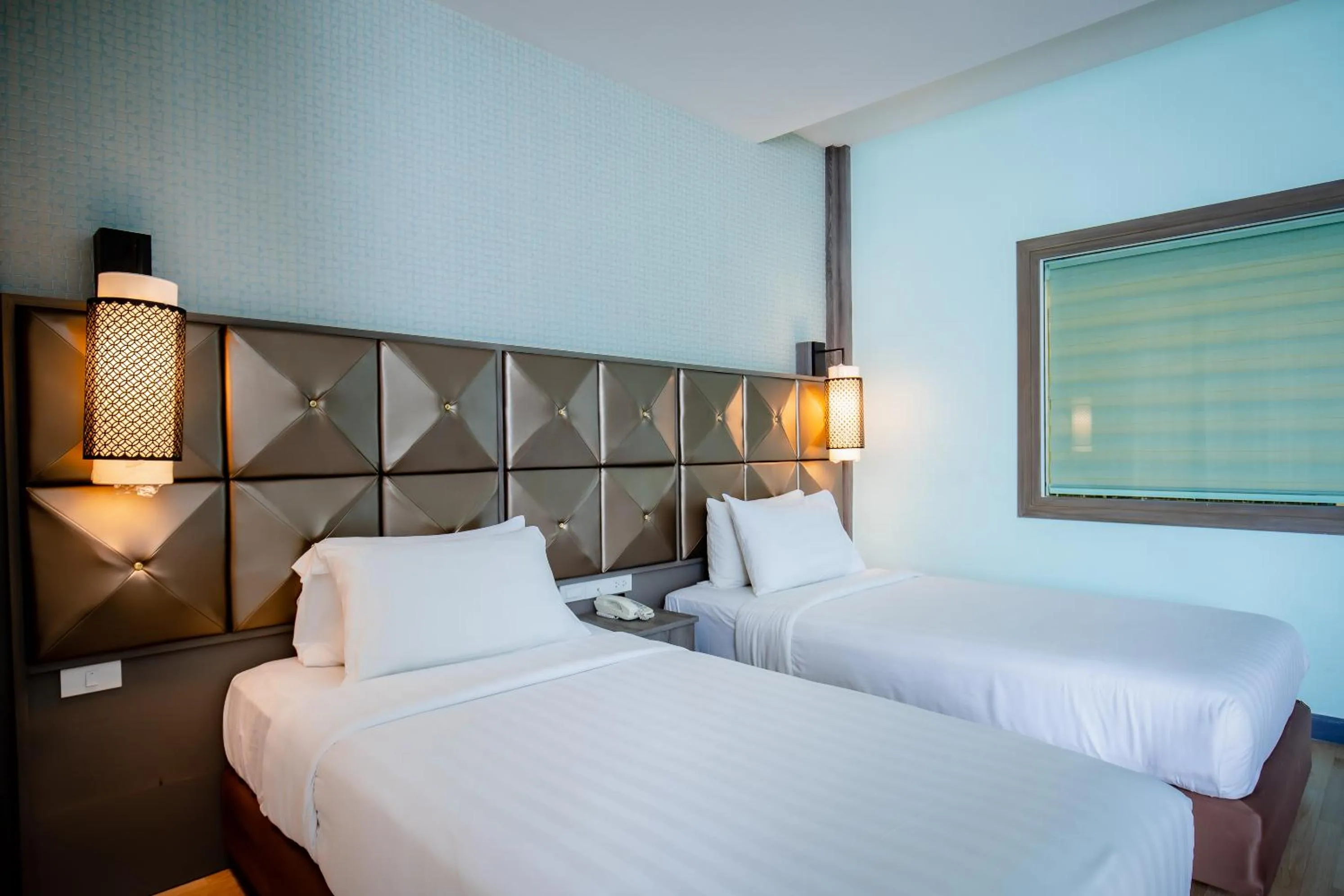 Bed in Add Plus Hotel & SPA