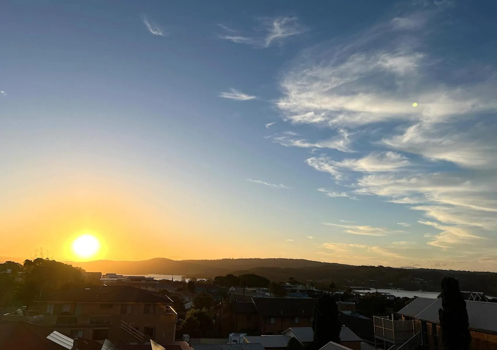 Sunset in Narooma Palms Holiday Apartments
