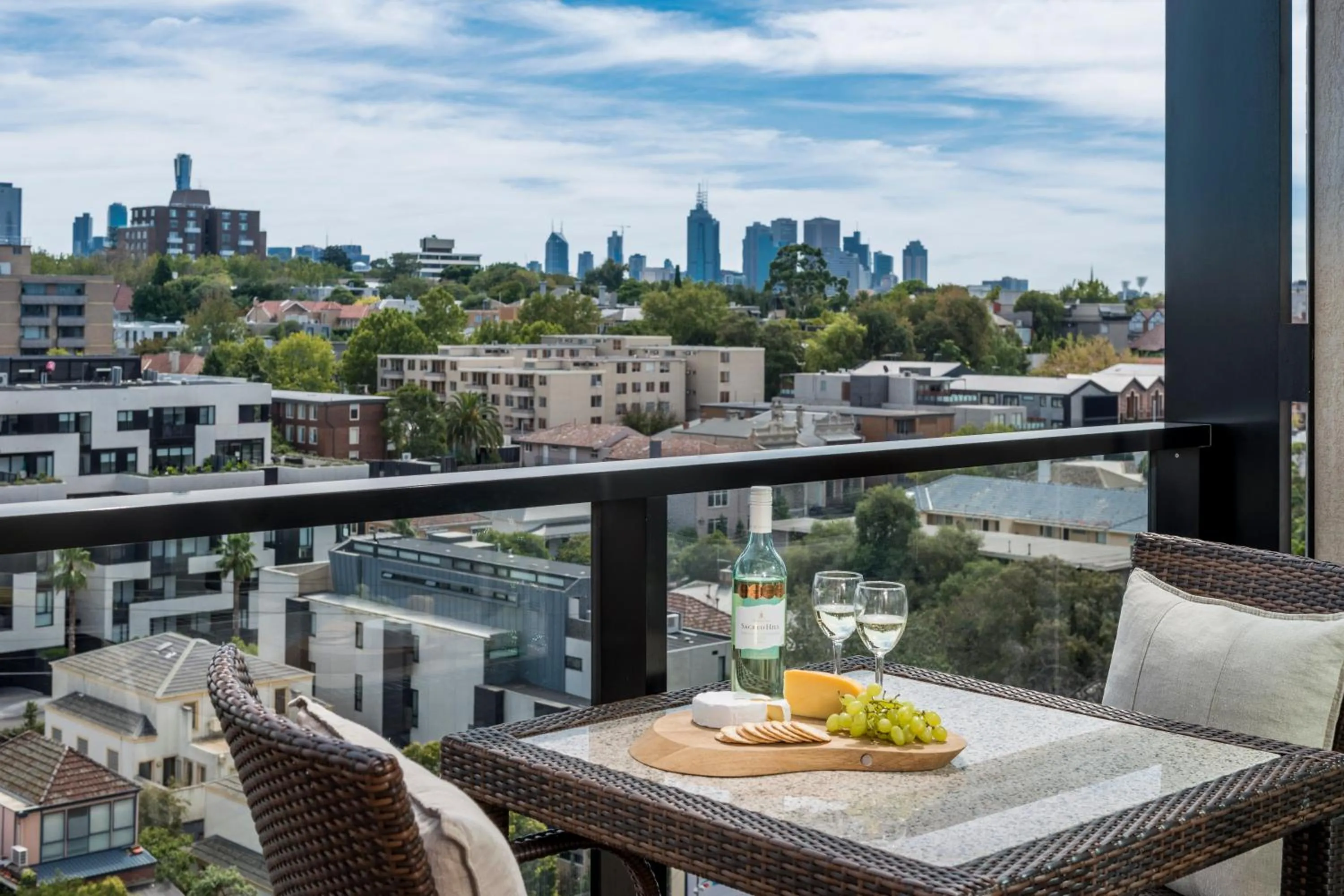 Balcony/Terrace in Oaks Melbourne South Yarra Suites